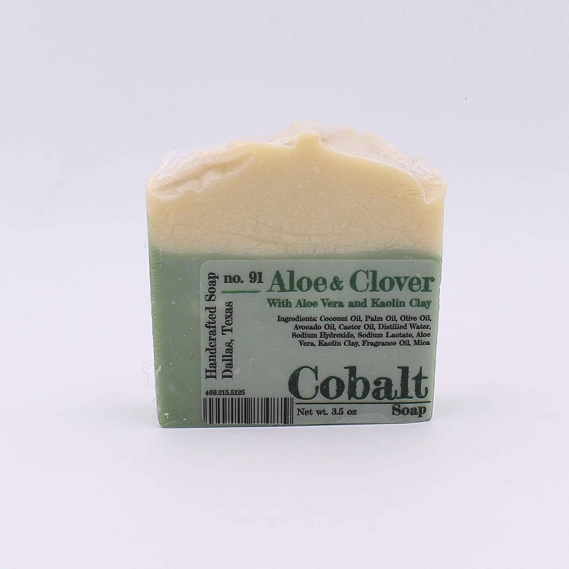 Cobalt Soap no. 91 - Aloe & Clover