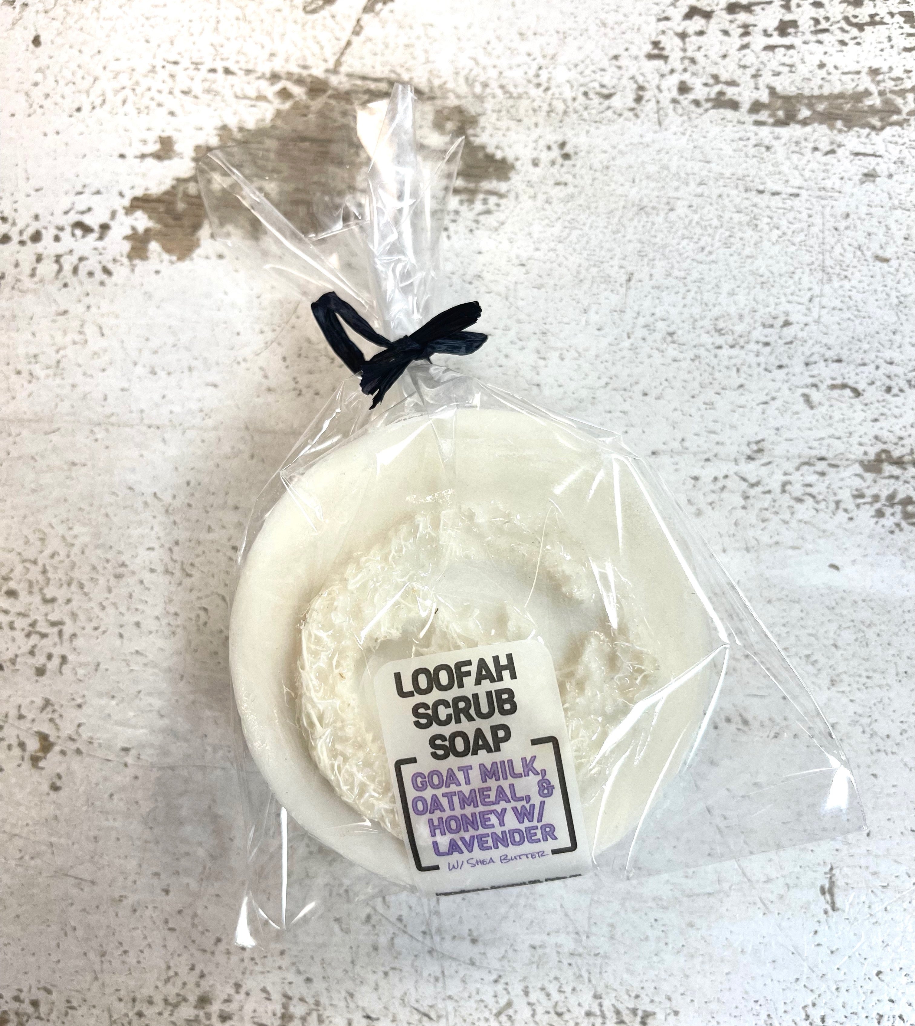 Cobalt Soap Co. Loofah Scrub Soap Goat's Milk Lavender