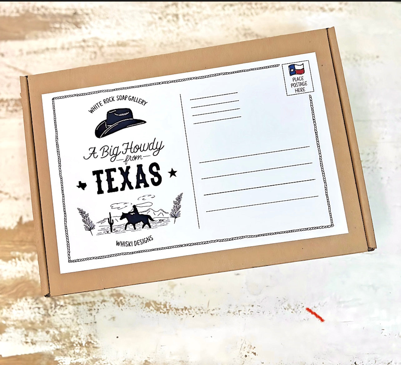 Texas Size Postcard - Travel Tin Gift Set