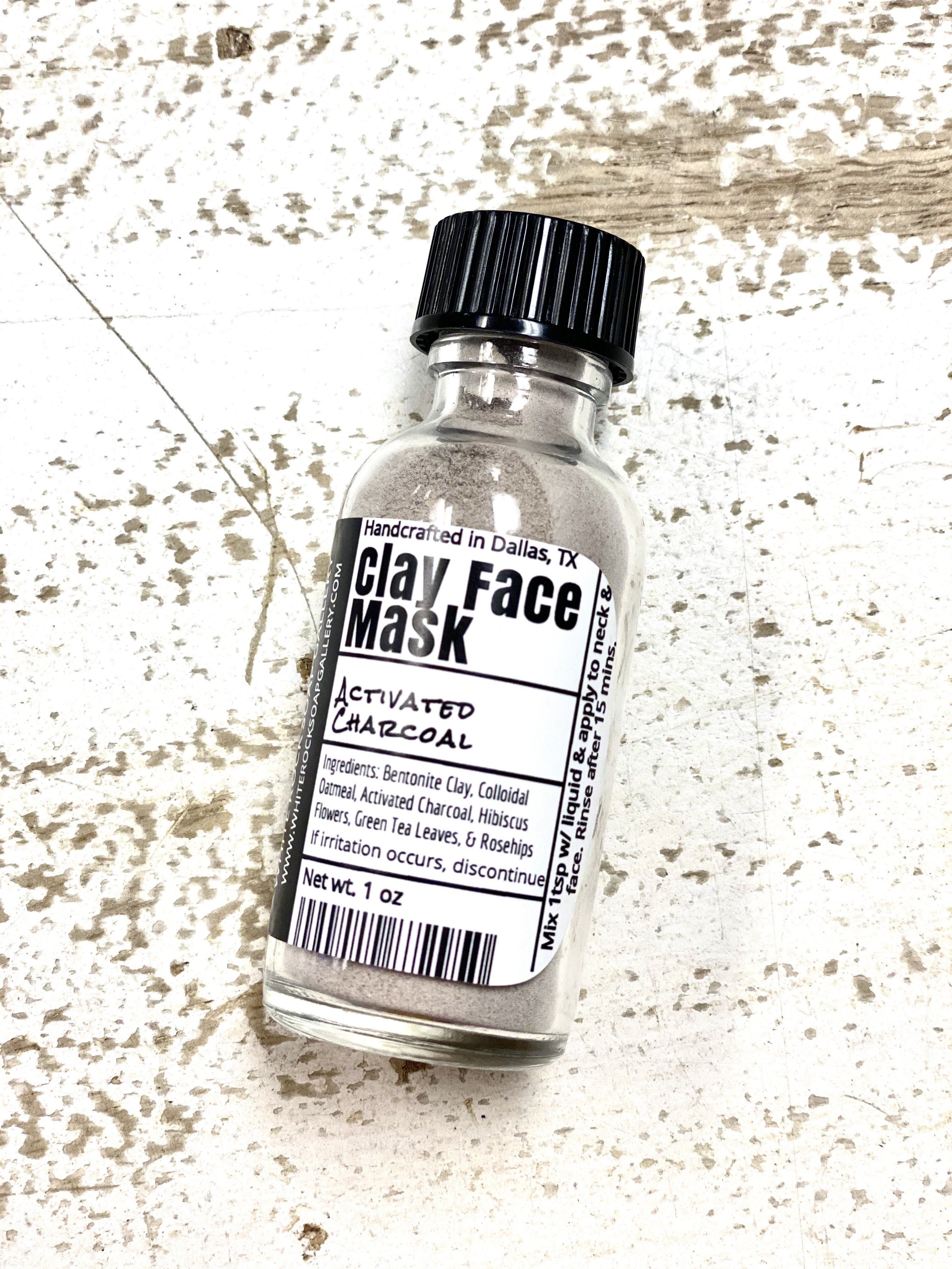 Activated Charcoal Clay Face Mask - Travel Size