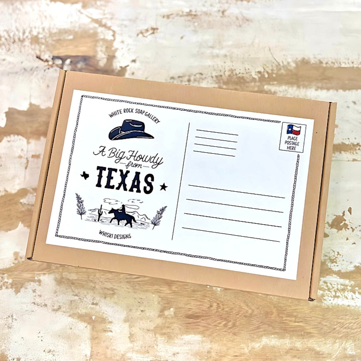 Texas Size Postcard - Travel Tin Gift Set
