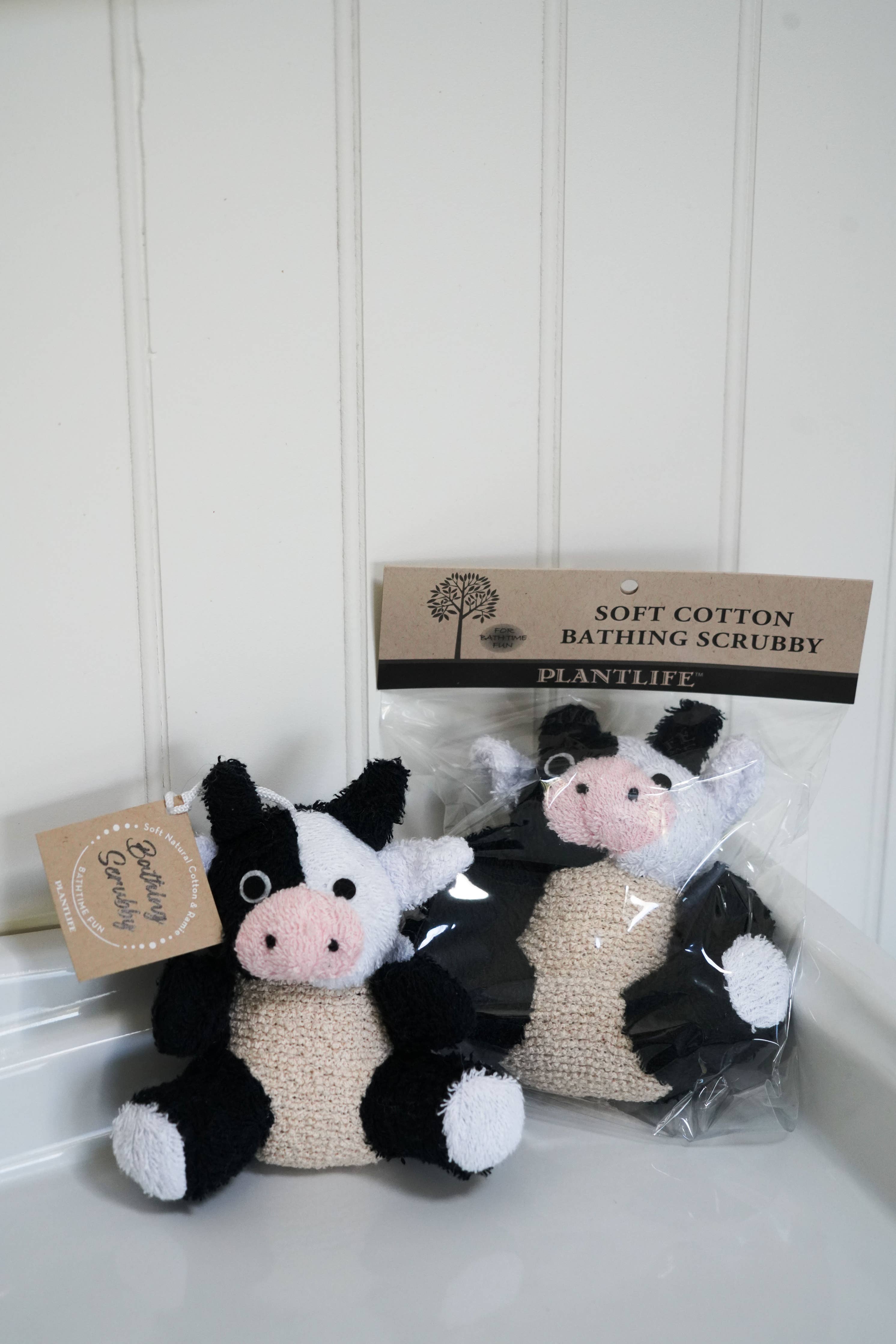 Ramie Cow Bath Scrubby