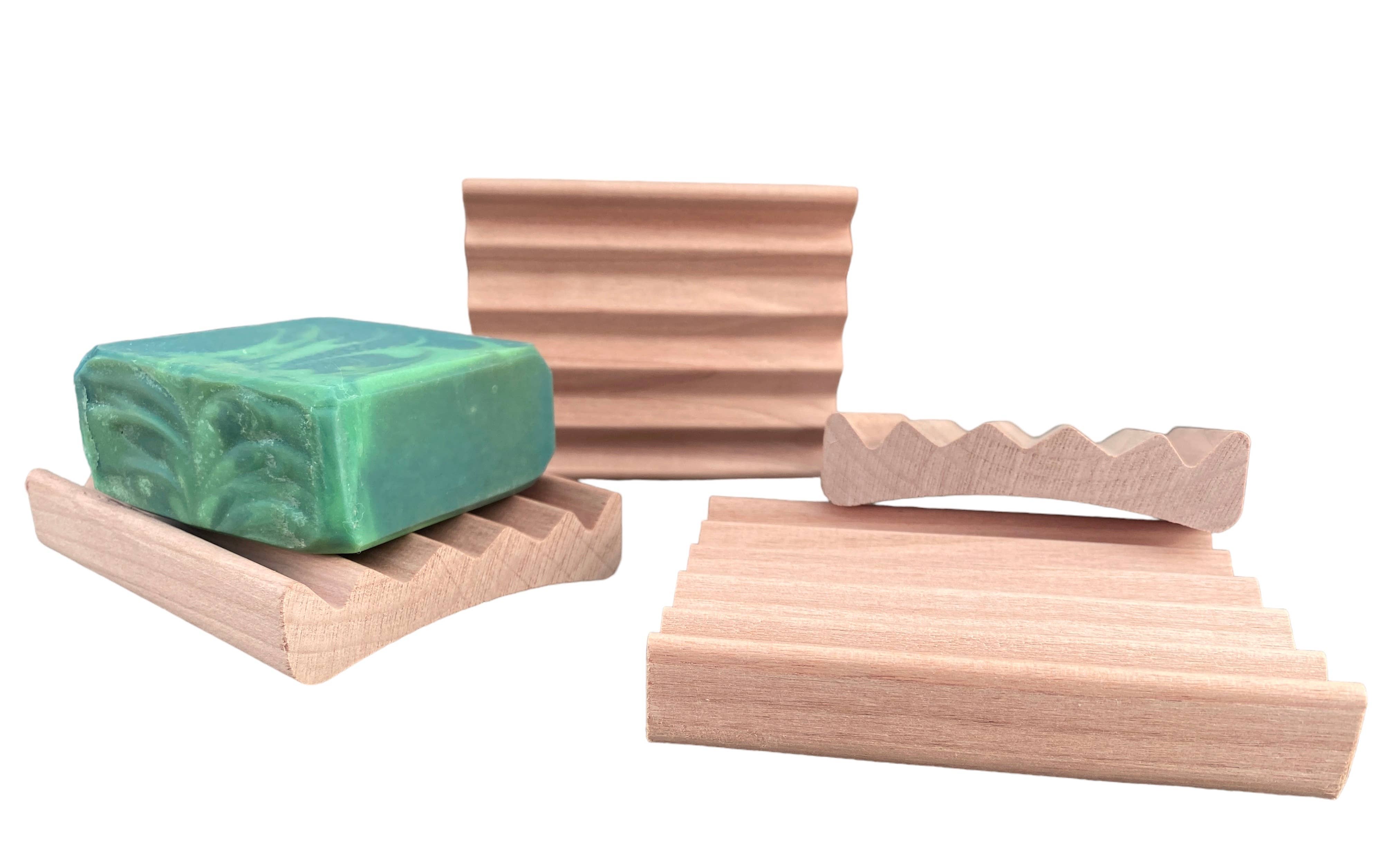 Natural Red Alder Wood Soap Dish - proudly made in USA