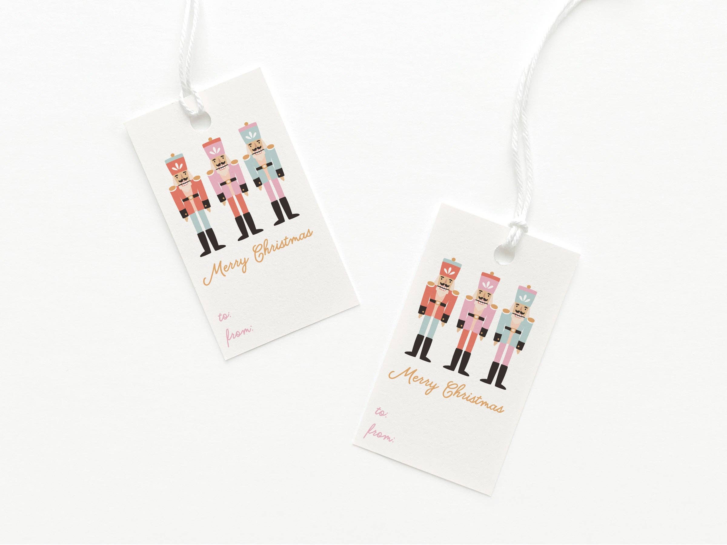 Onderkast Studio - Merry Christmas Nutcracker Gift Tag