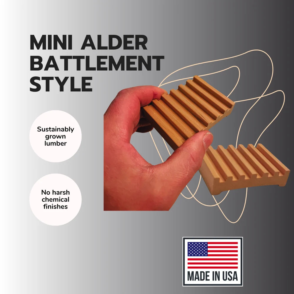 Mini Alder Battlement Style Soap Dish