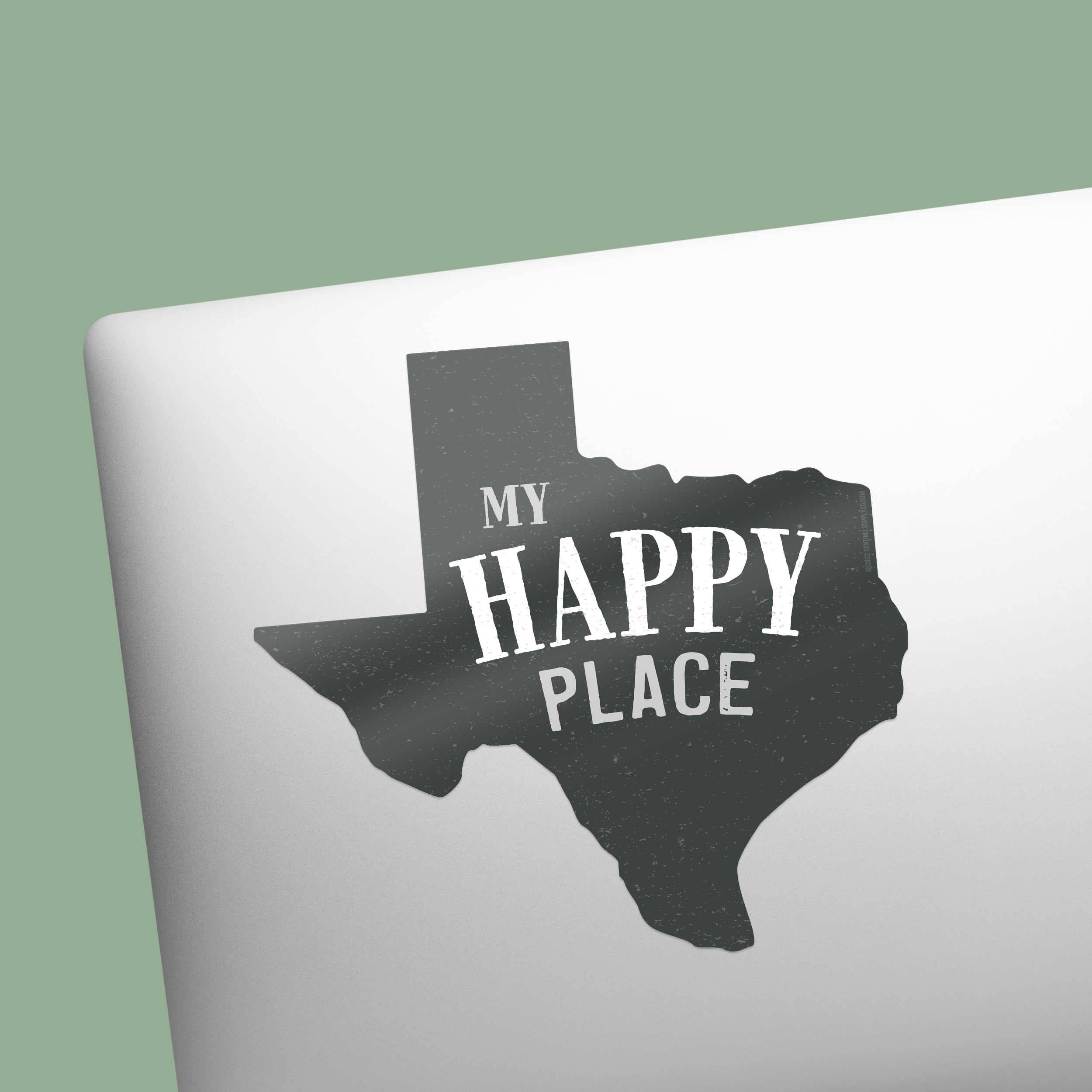 Sentinel Supply - My Happy Place Texas Bumper Sticker