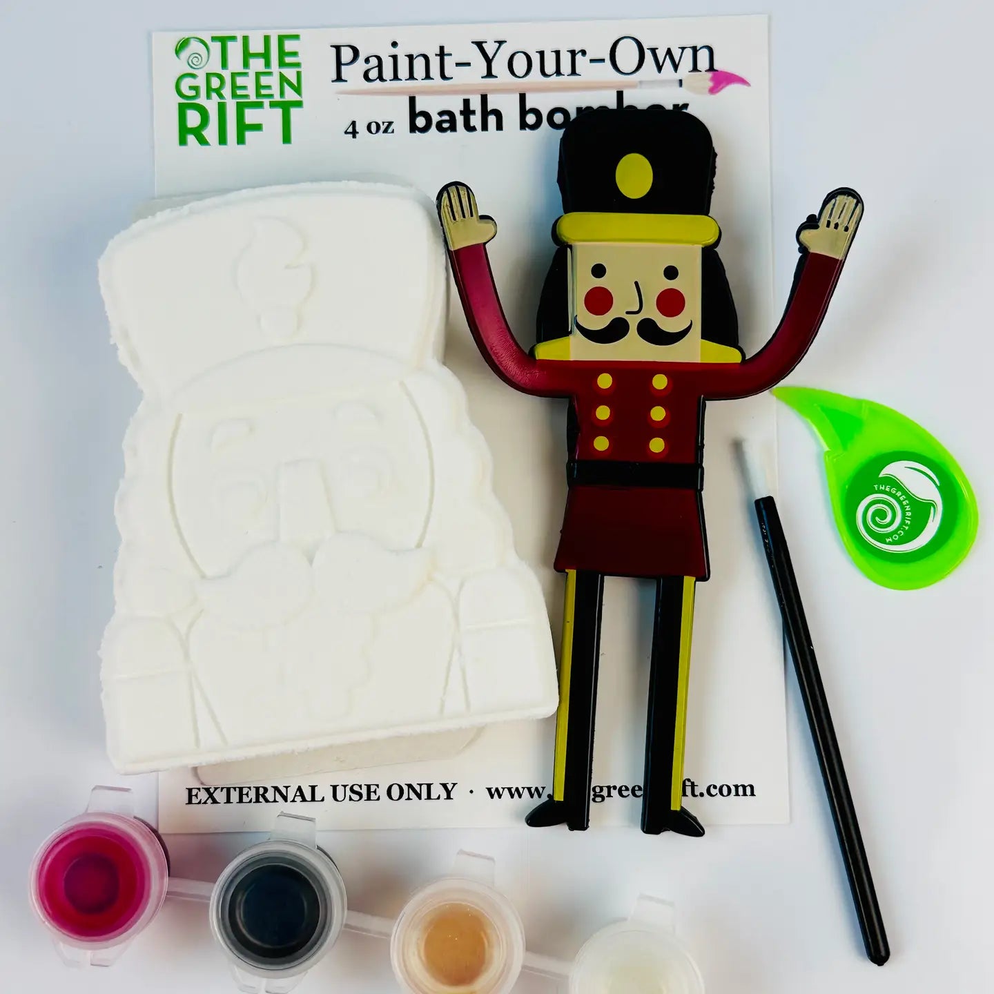 The Green Rift -Bath Bomb Paint-Your-Own Set - Nutcracker