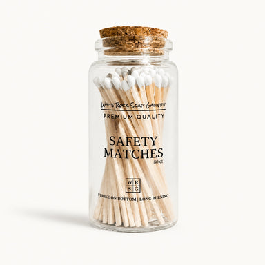 4" Safety Matches in Glass Jar by White Rock Soap Gallery available from White Rock Soap Gallery in Dallas