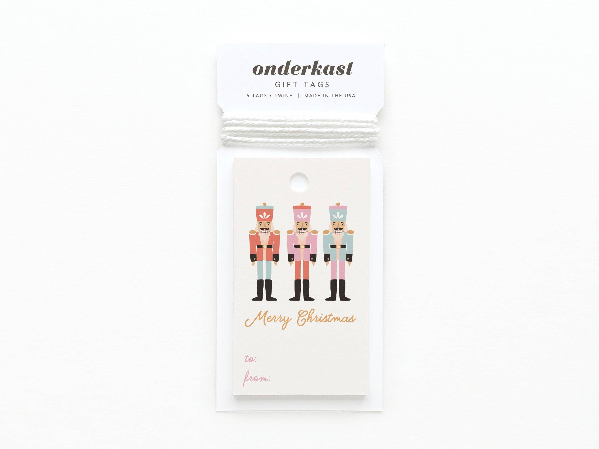 Onderkast Studio - Merry Christmas Nutcracker Gift Tag