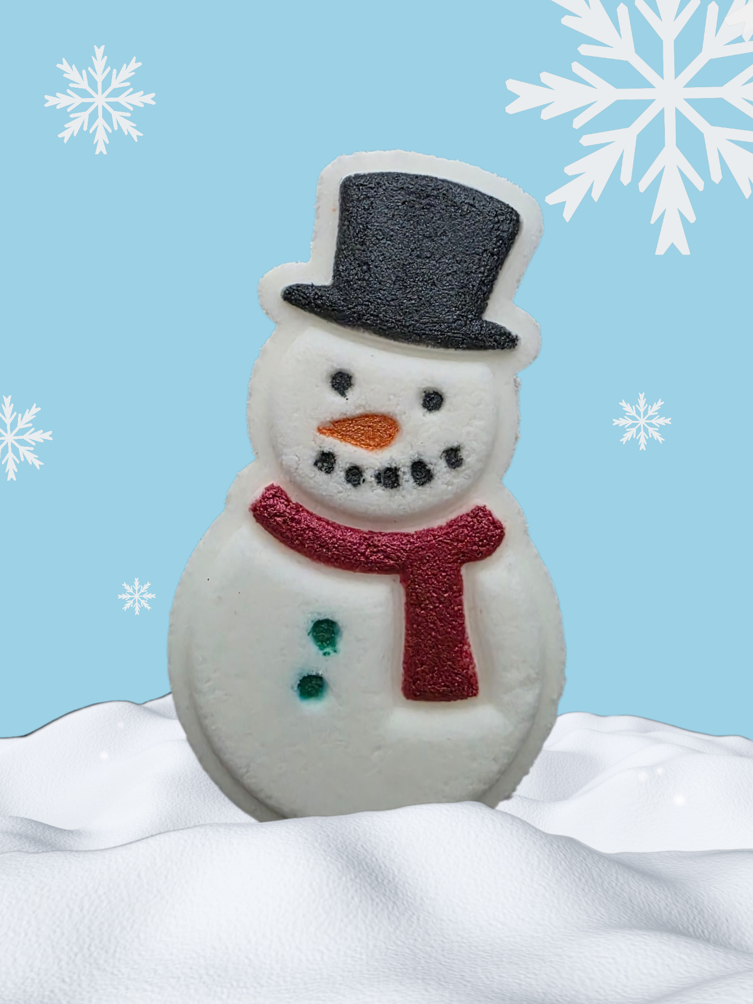 Fizz Bizz - Holiday Christmas snowman bath bomb