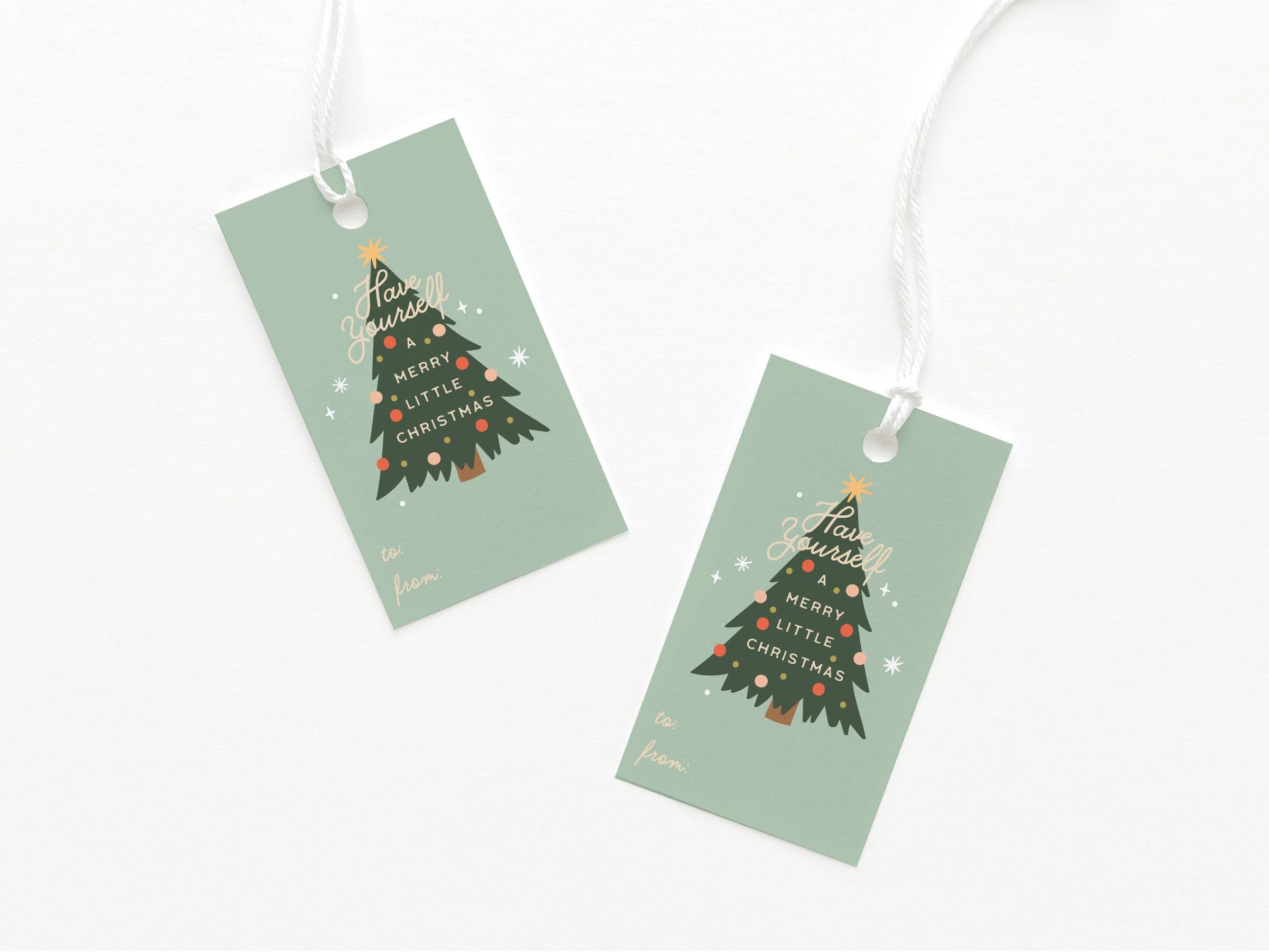 Onderkast Studio - Have Yourself a Merry Little Christmas Gift Tag