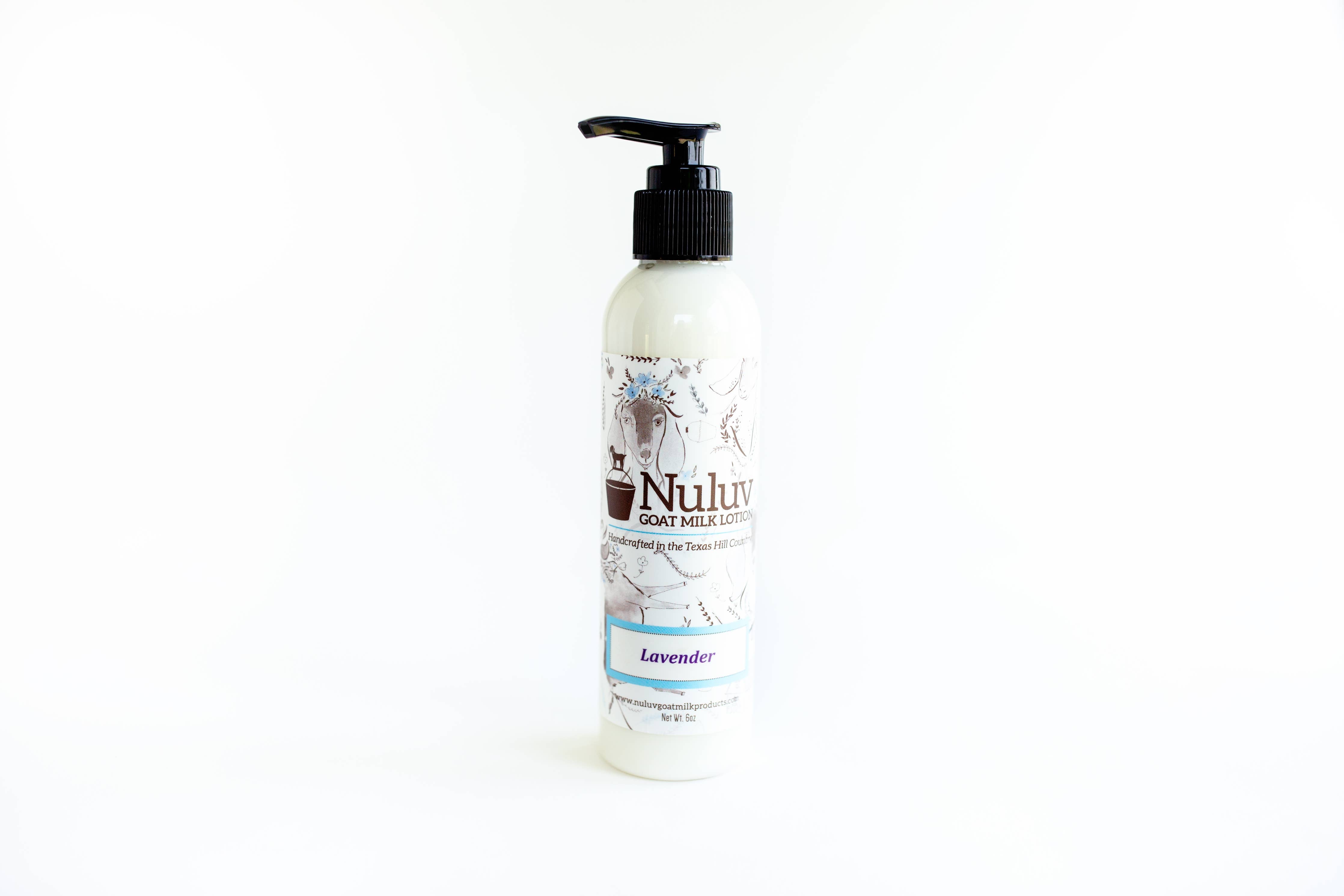 Nuluv Goat Milk Products - Nuluv Goat Milk Lotion 6-oz Pump: Lavender