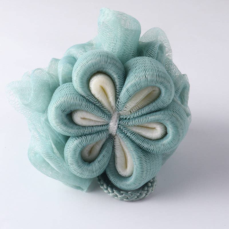 Flower Shower Pouf - Green