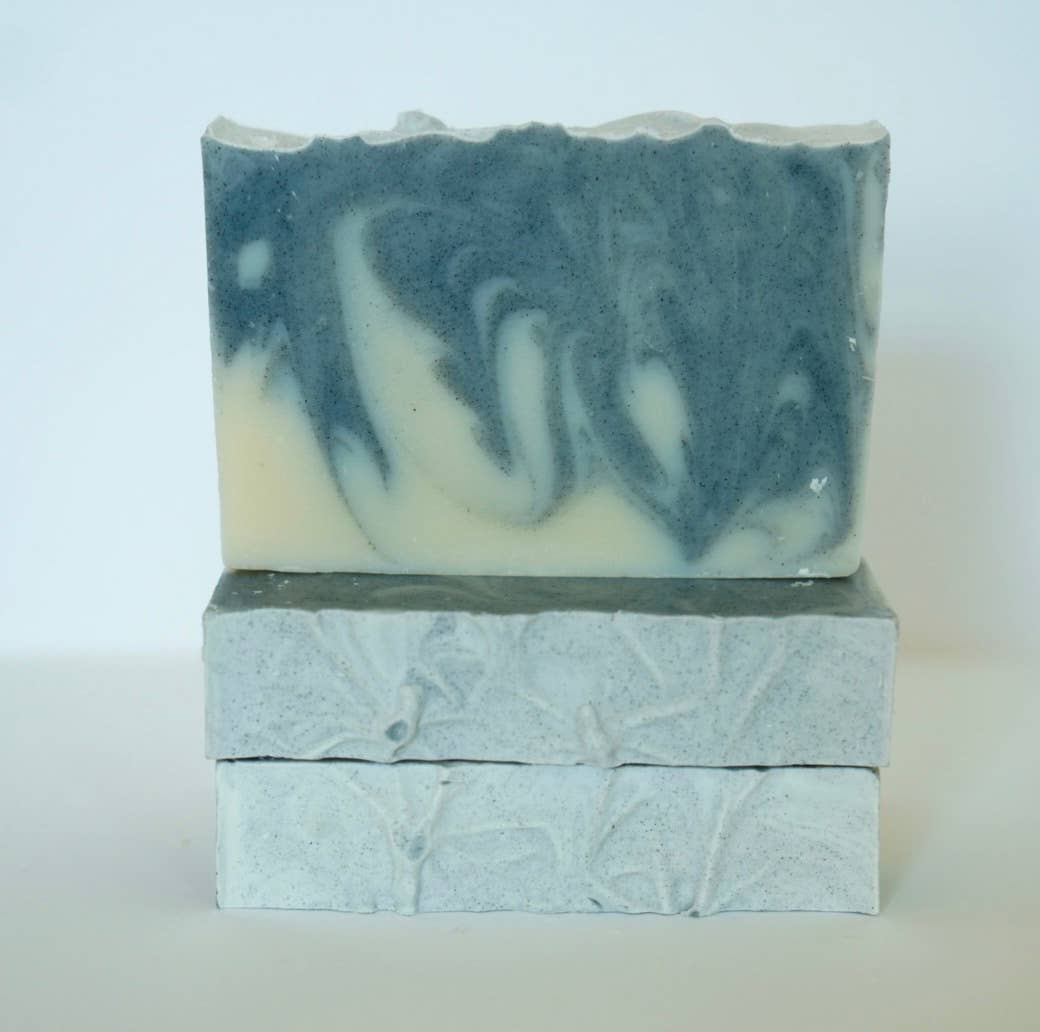 Tea Tree Charcoal Fine Grit Scrub Detox Soap Bar 4oz
