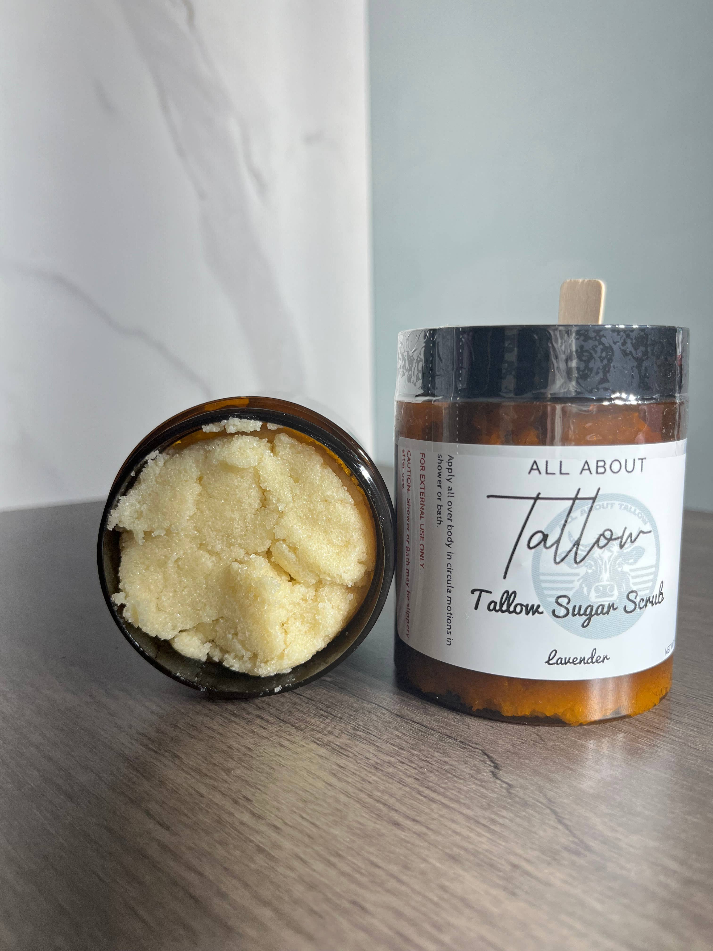 All About Tallow - Tallow Sugar Scrub - 9 oz: Lavender