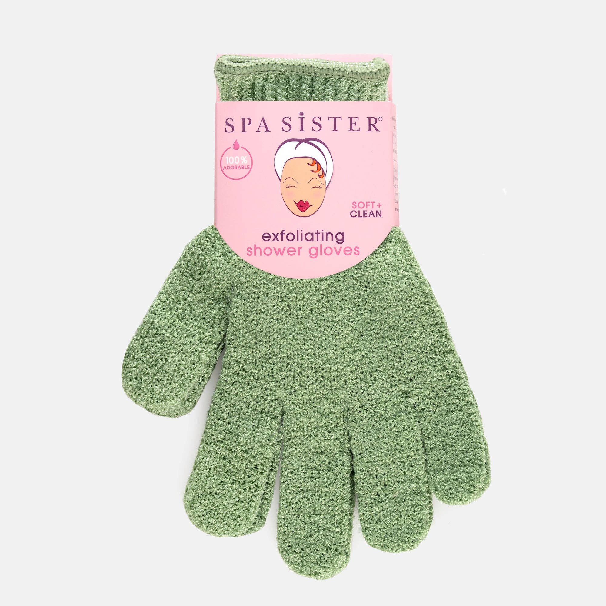 Bath Accessories Company - Exfoliating Shower Gloves 1pr.: JADE