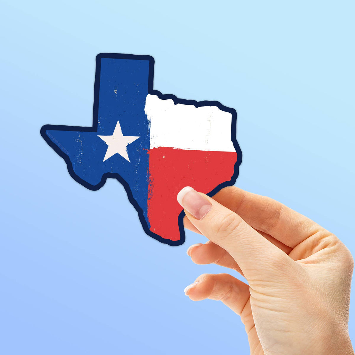 Classic Texas Flag Sticker, TX Bumper Stickers — White Rock Soap Gallery