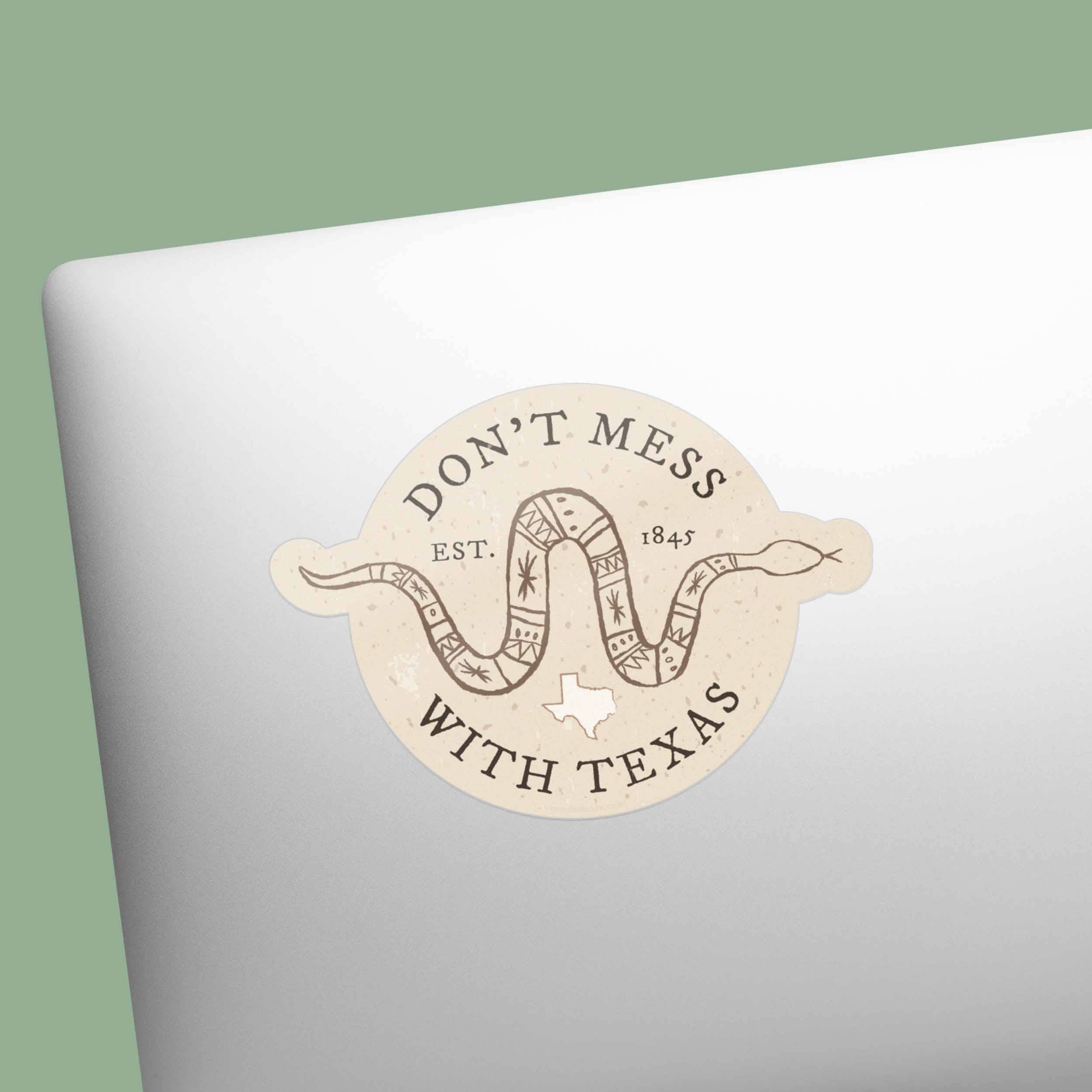 Sentinel Supply - Don't Mess with Texas Rattlesnake Sticker