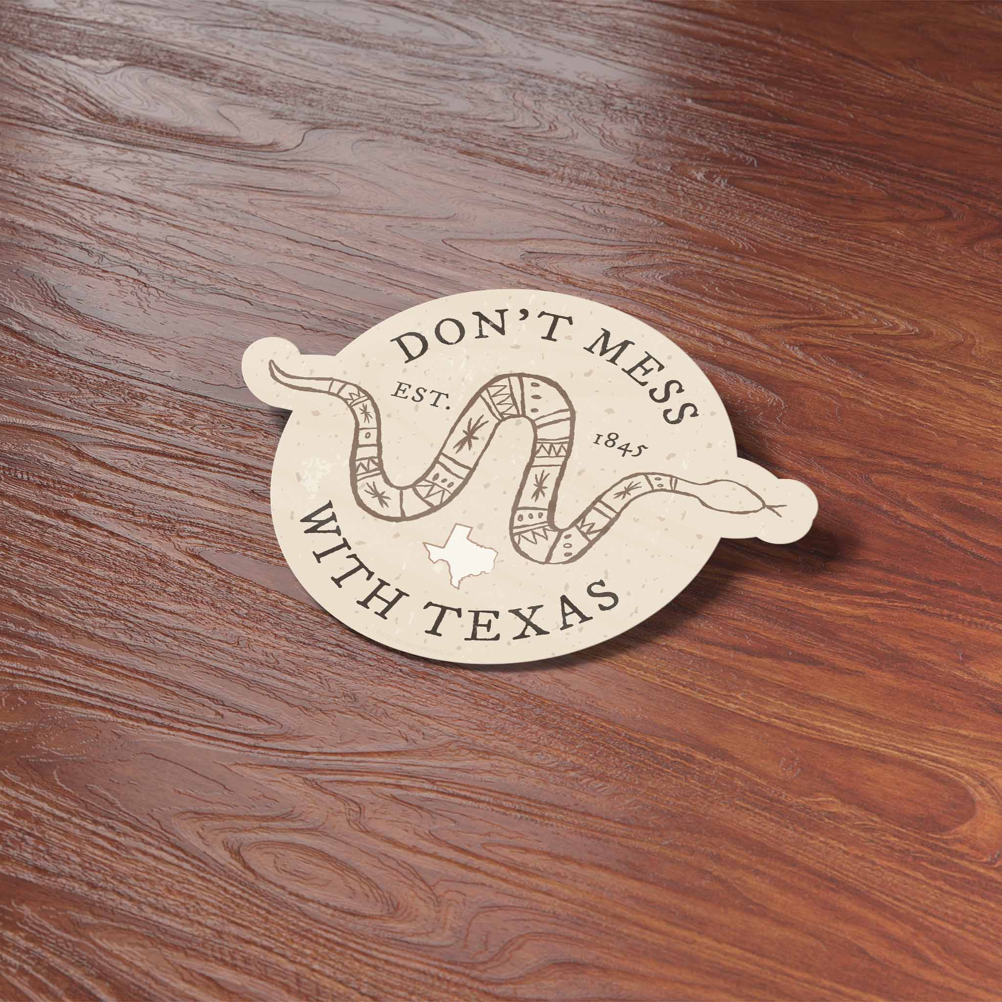 Sentinel Supply - Don't Mess with Texas Rattlesnake Sticker