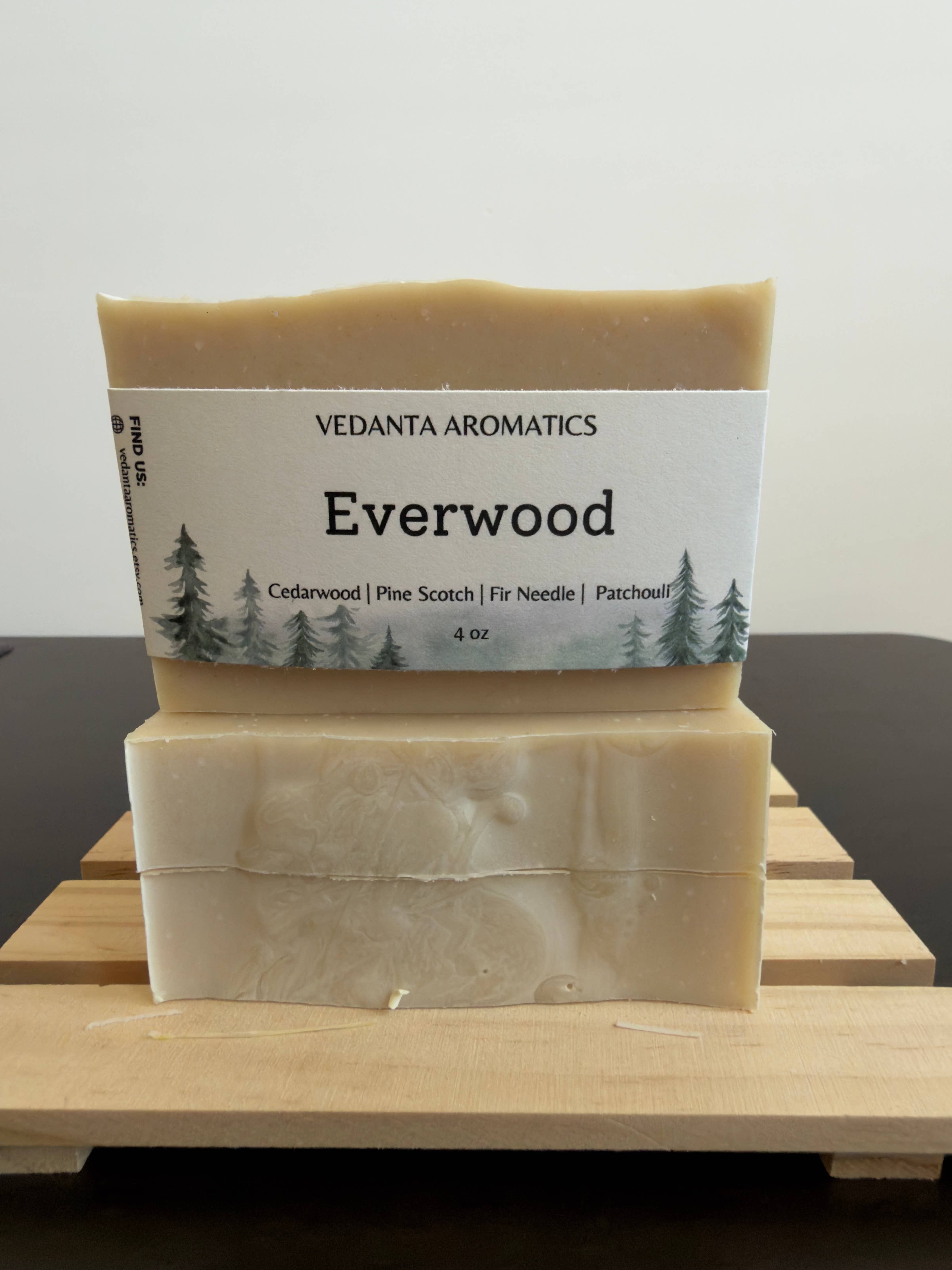 Fir Needle Cedarwood Pine Patchouli - Woody Soap Bar 4 Oz