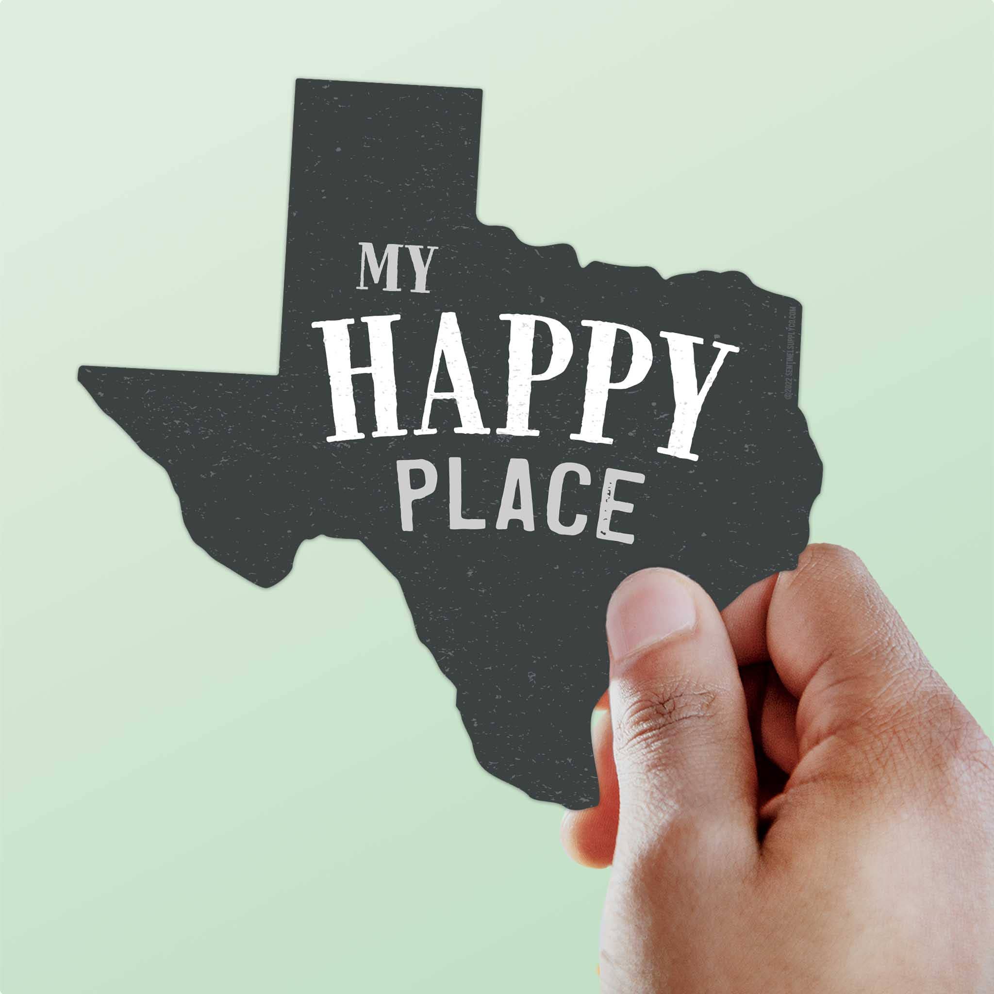 Sentinel Supply - My Happy Place Texas Bumper Sticker