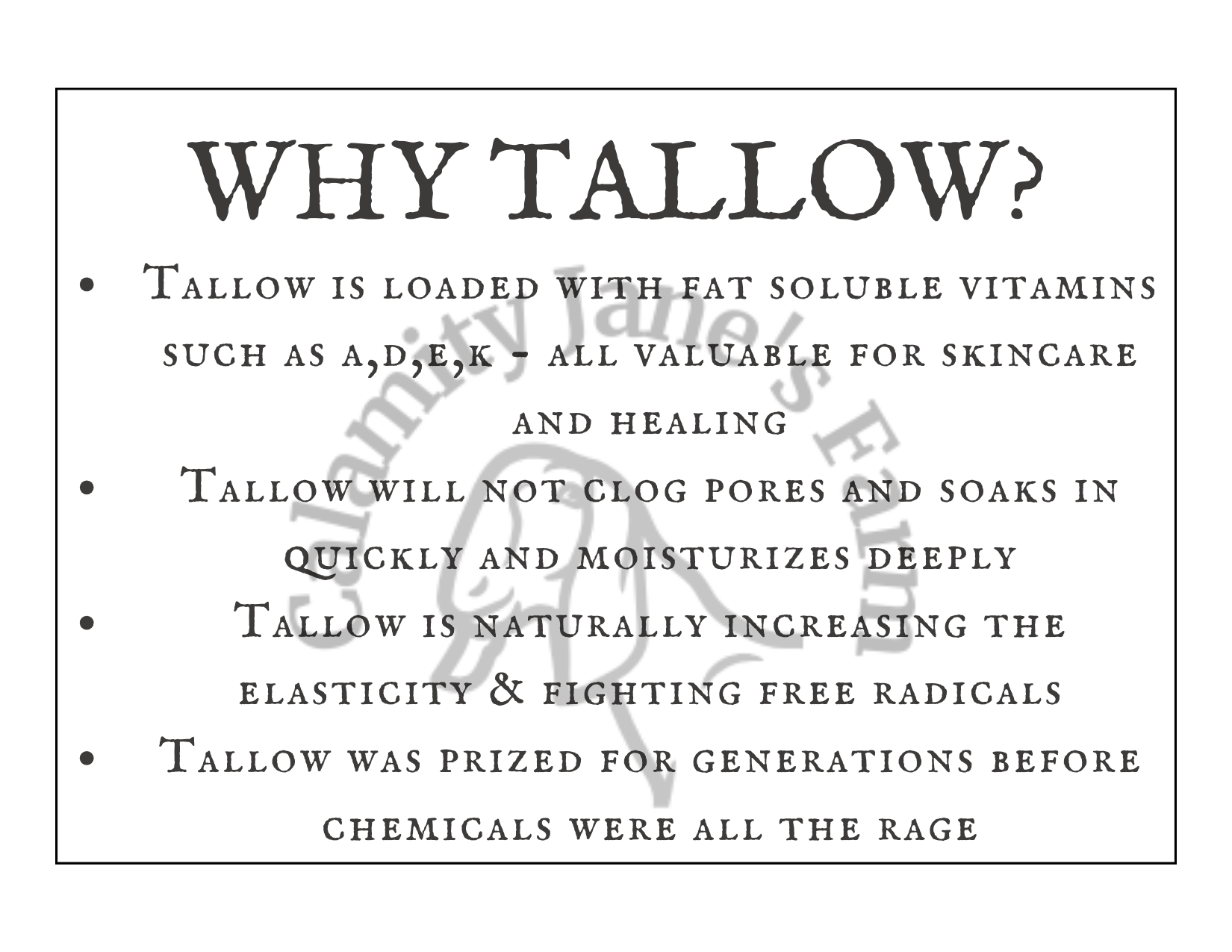 Calamity Jane’s Farm - Tallow Healing Balm