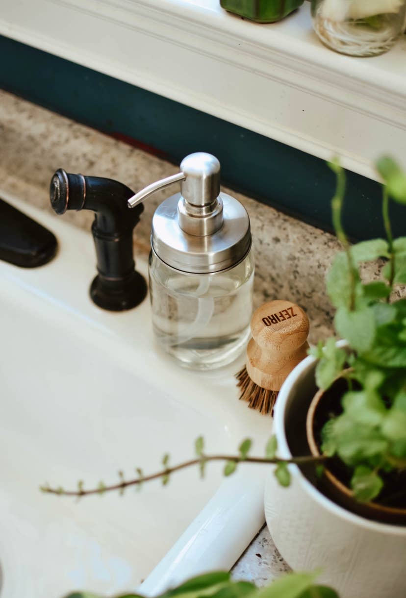 Mason Jar Pump (silver): Foaming