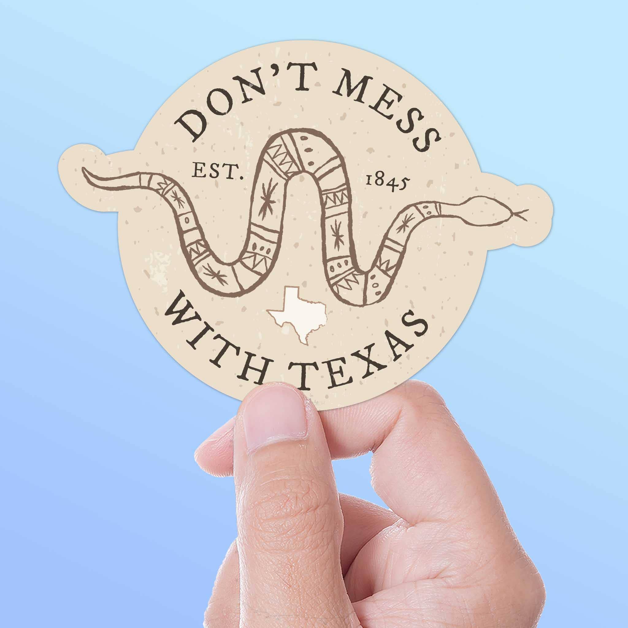 Sentinel Supply - Don't Mess with Texas Rattlesnake Sticker