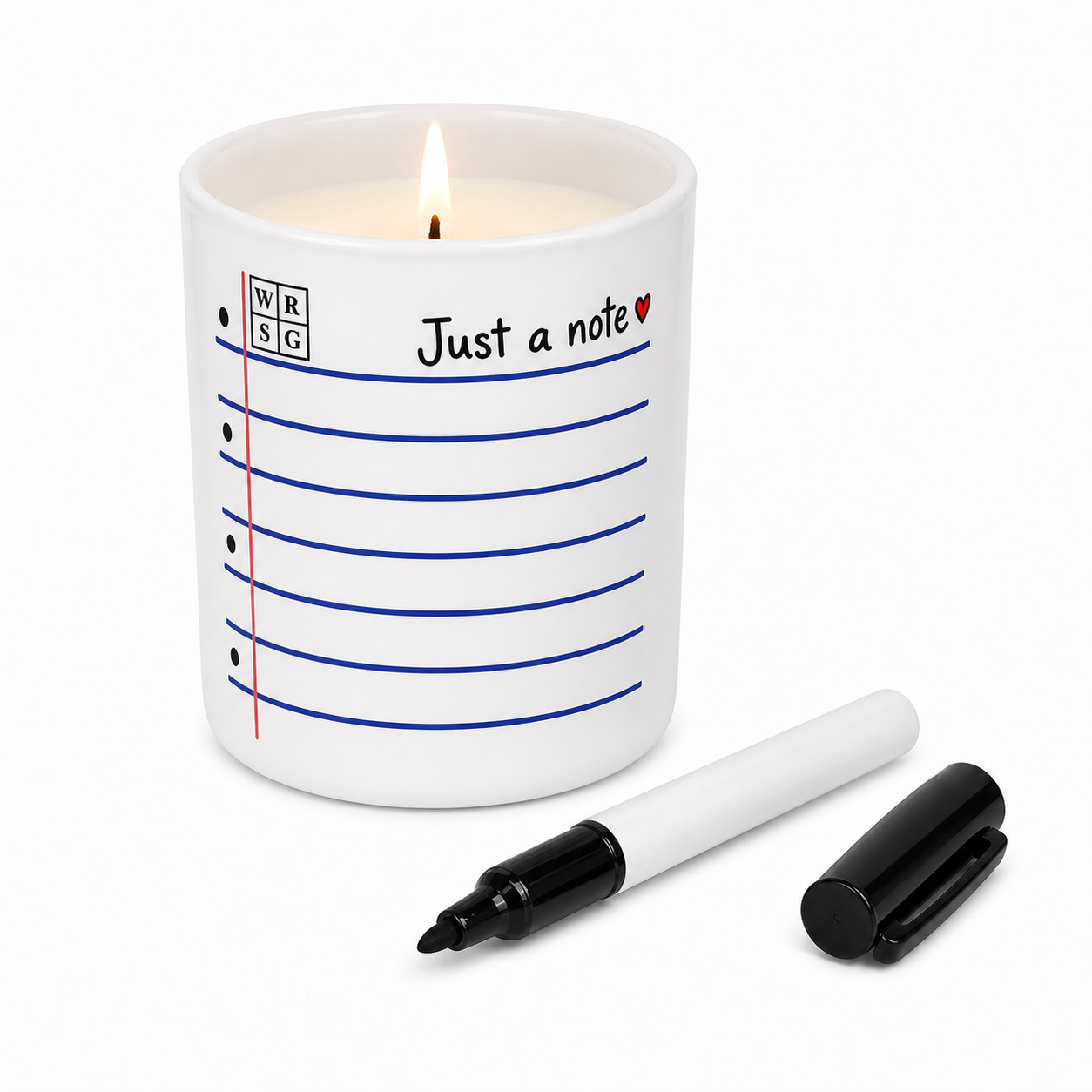 Just a Note ❤️ Candle – Blank Page