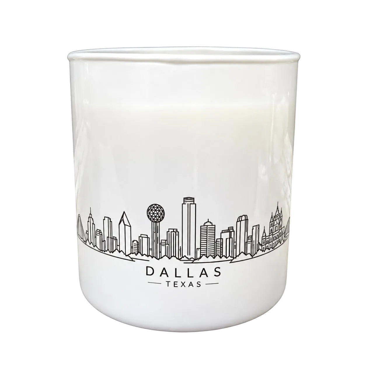 Dallas Texas Skyline Soy Wax Candle