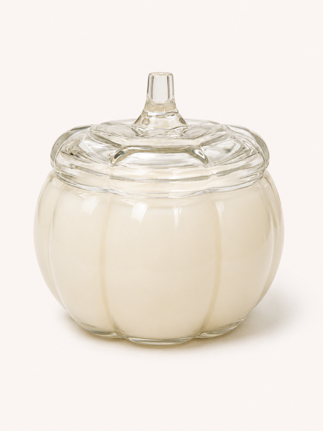 Mini Pumpkin Candle in Glass Jar w/ Lid -LE