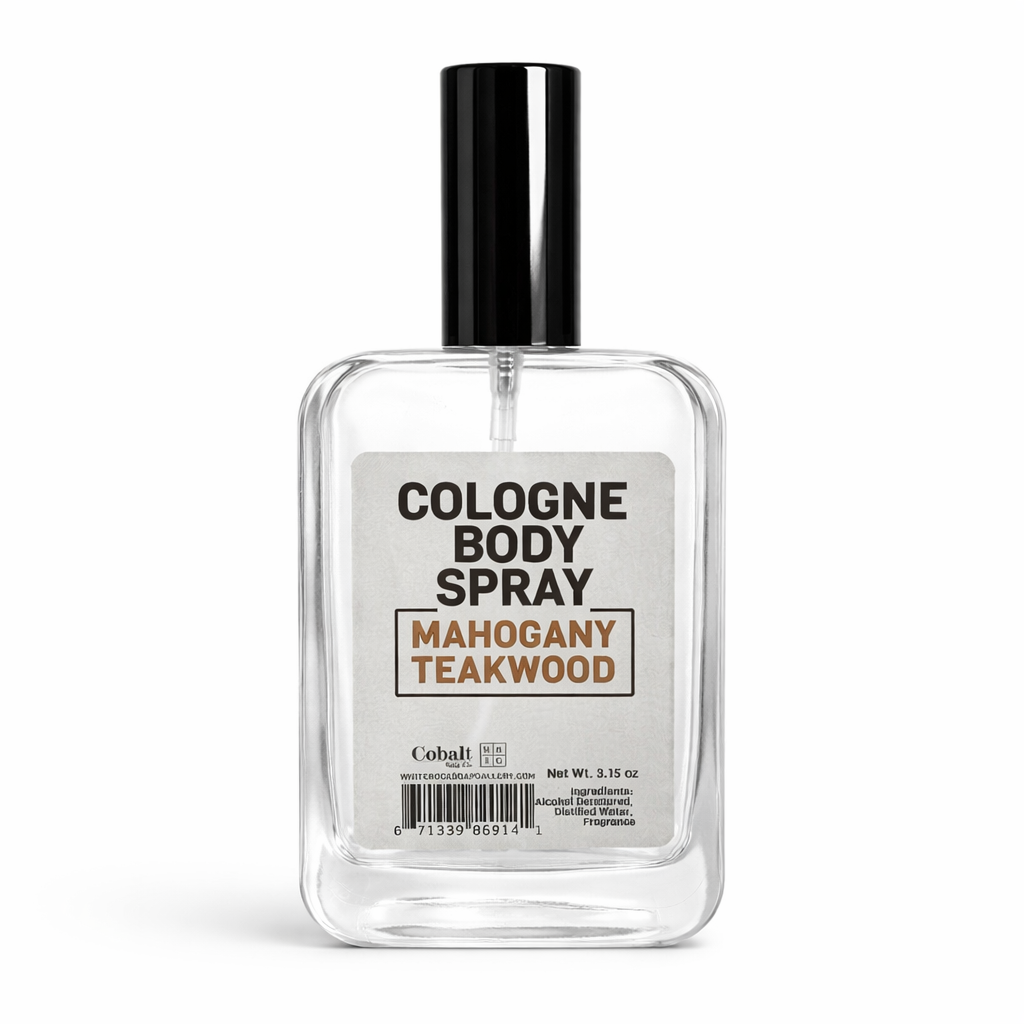Cobalt Soap Co. Spray Colonia - Madera de teca de caoba