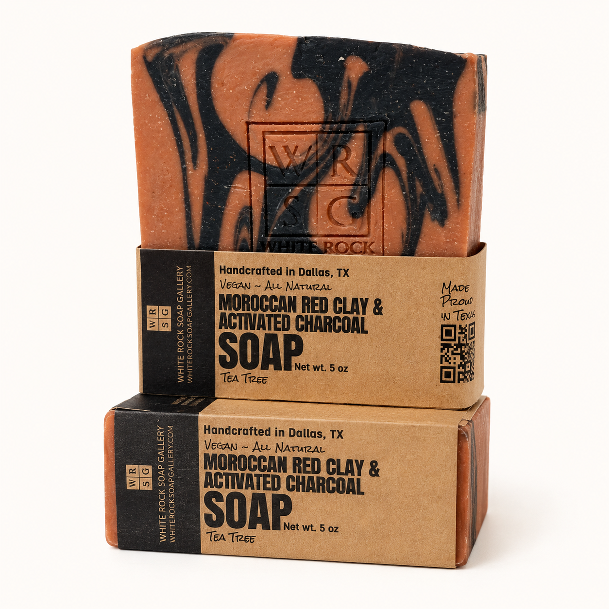 Activated Charcoal & Moroccan Red Clay Soap