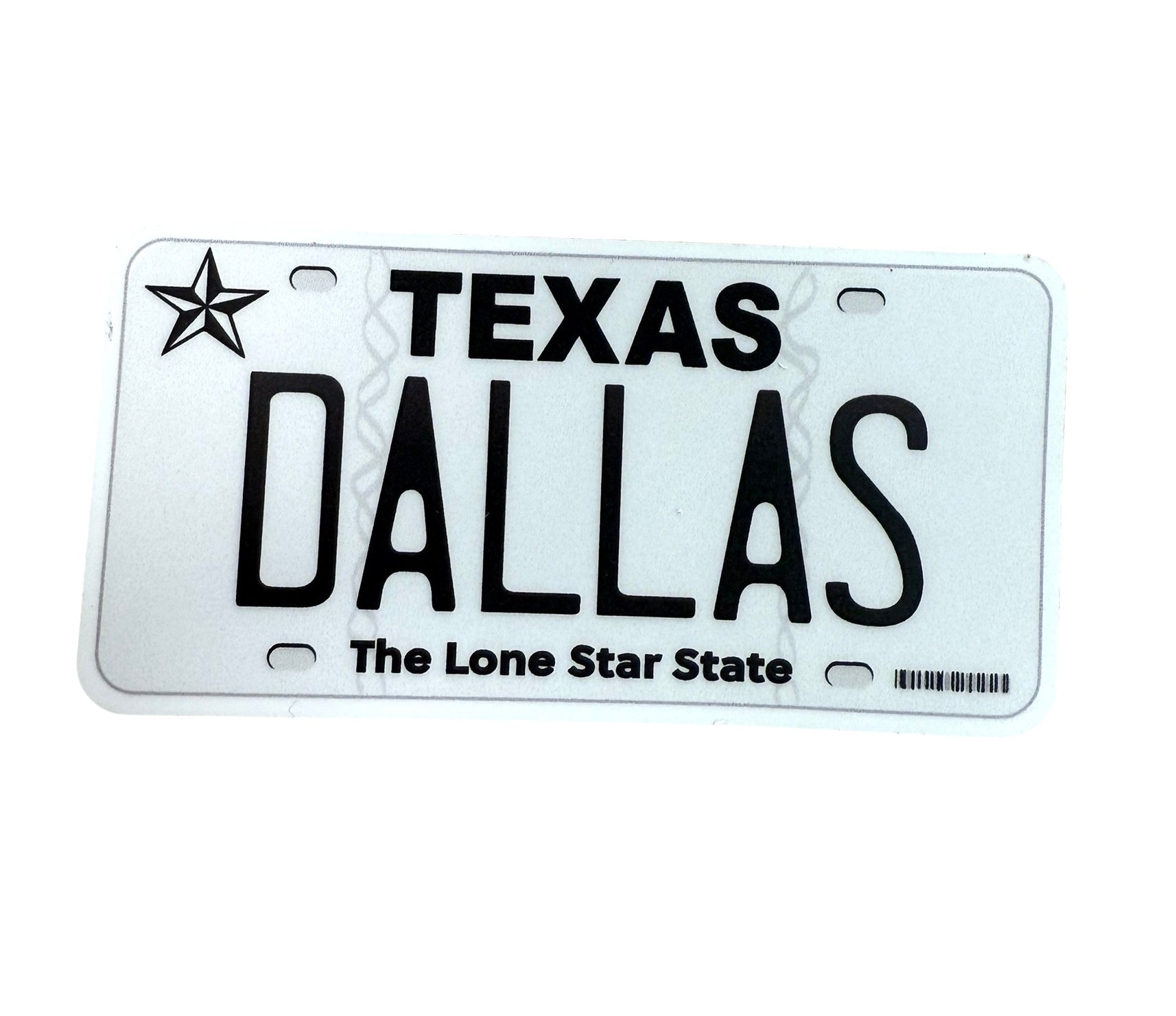 Texas License Plate Sticker: Dallas