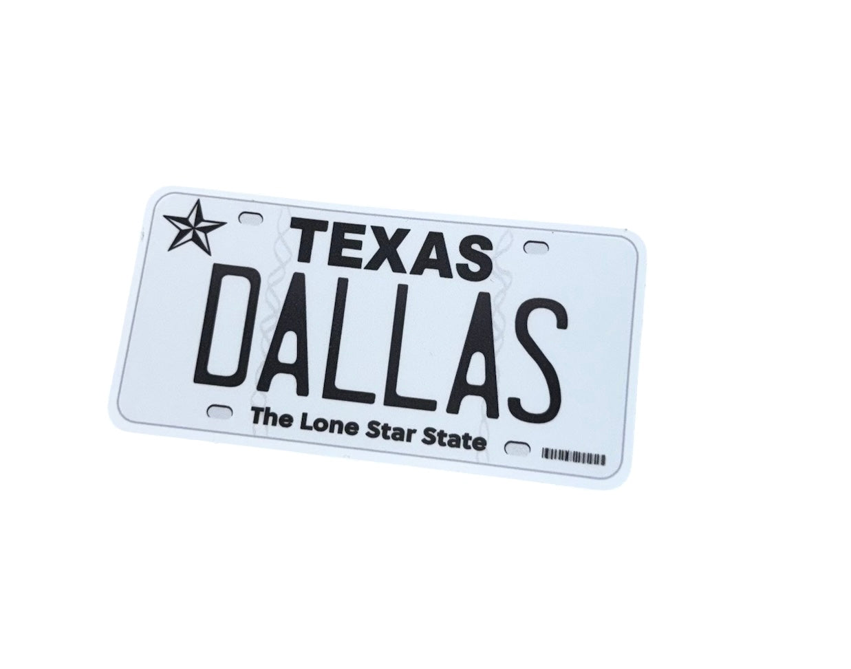 Texas License Plate Sticker: Dallas