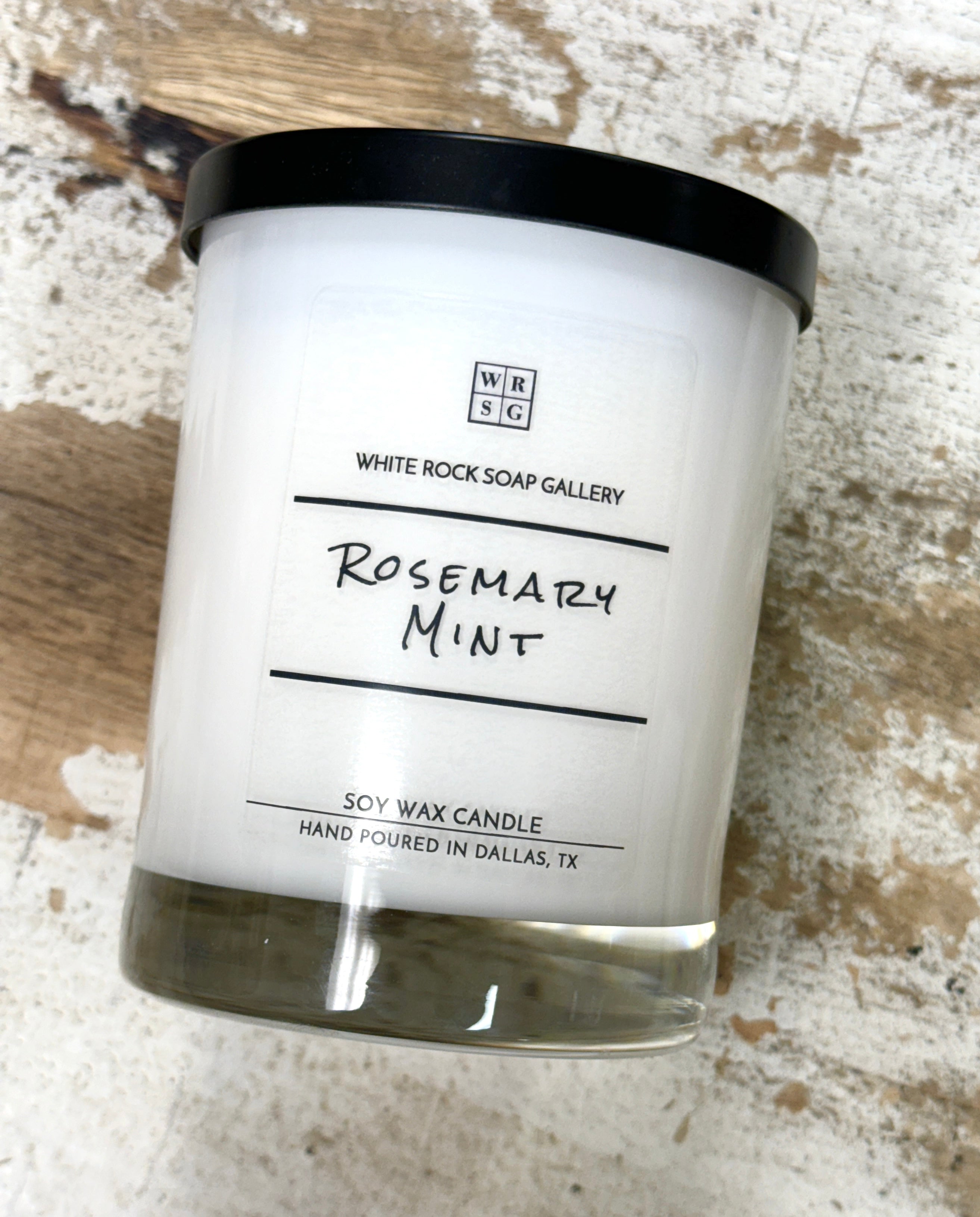 Soy Wax Candle 10.5 oz White Jar