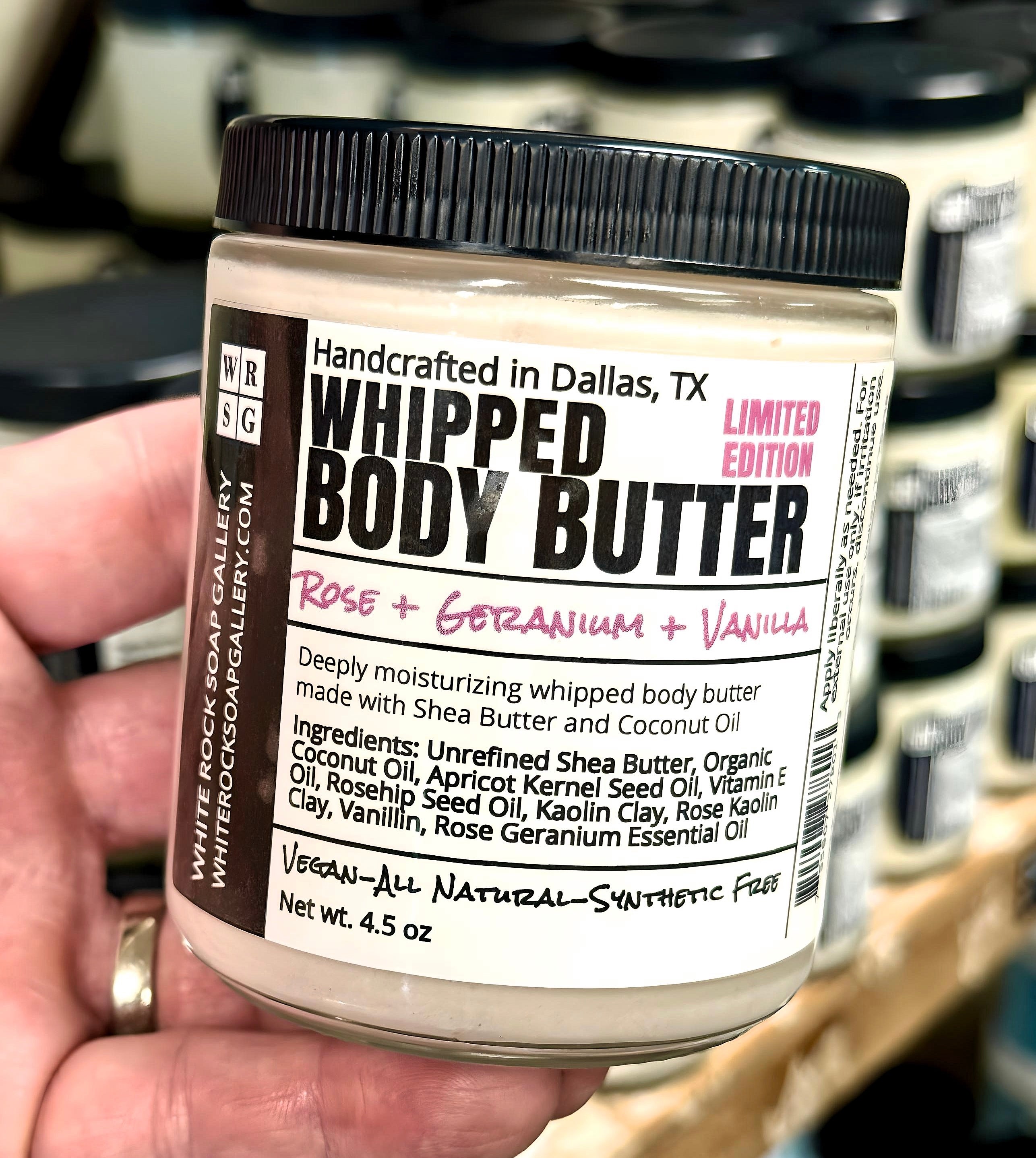Whipped Body Butter - Rose Geranium Vanilla - Limited Edition