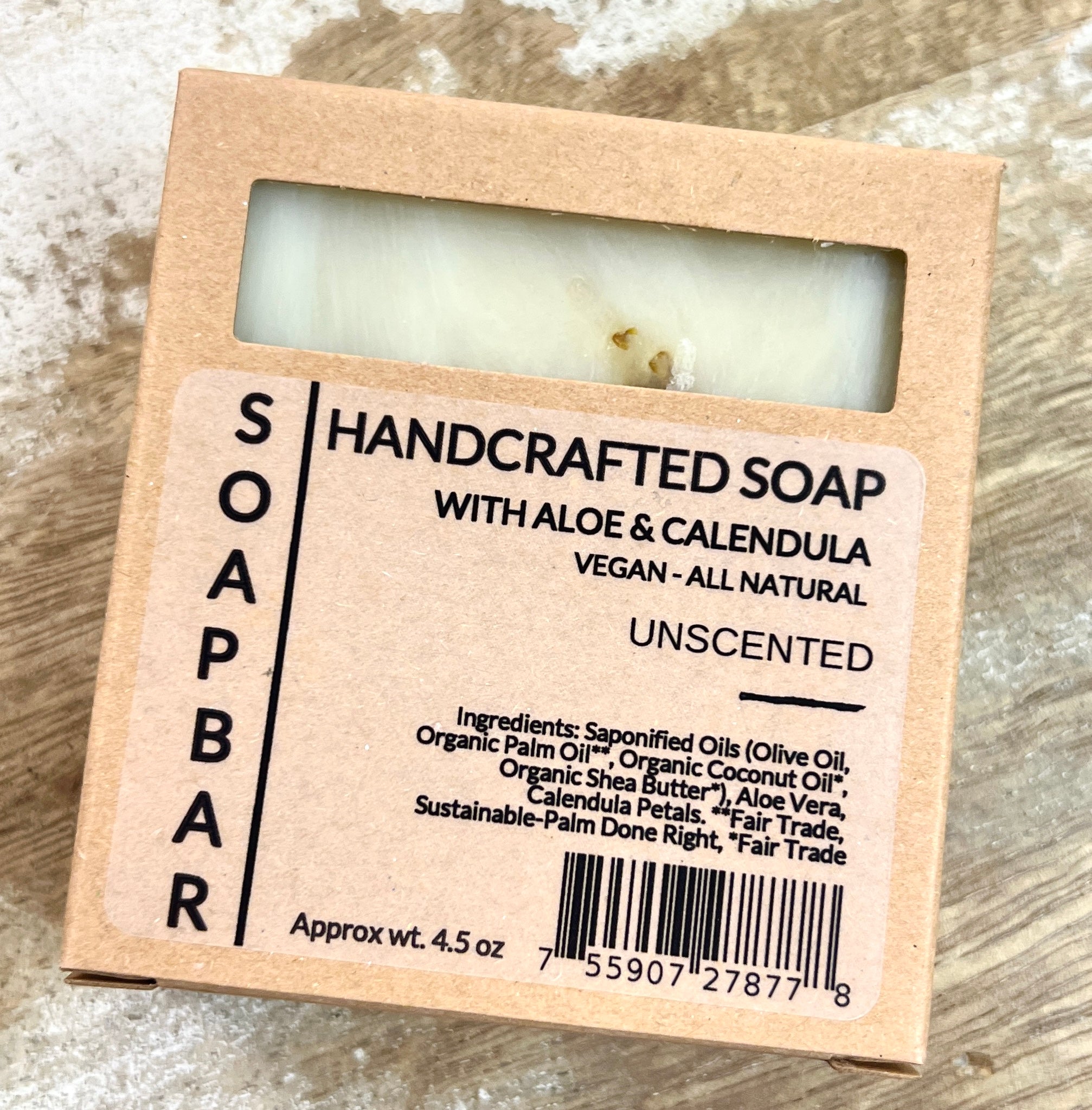 Soap Bar Handcrafted Soap with Aloe & Calendula