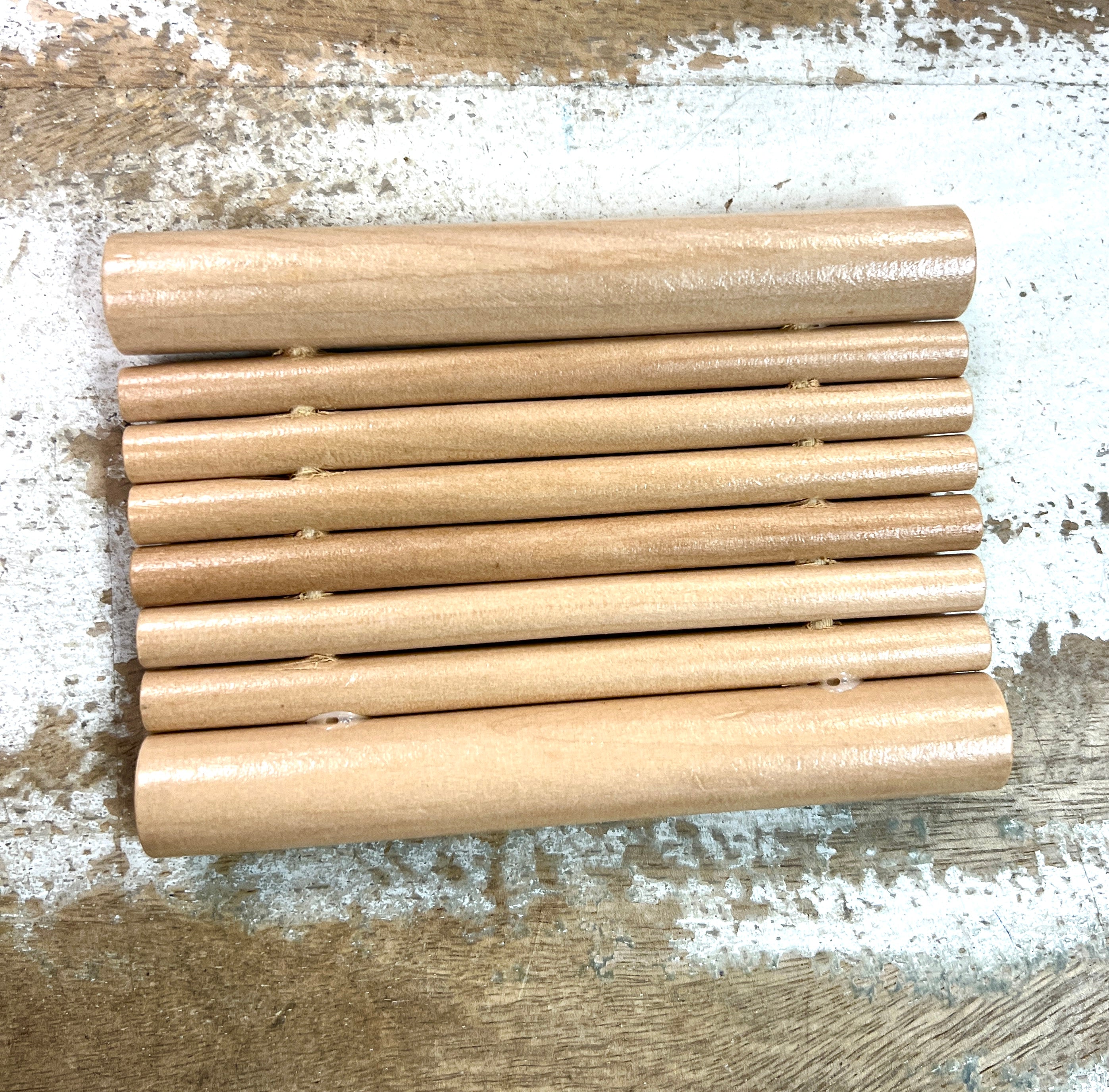 Natural Wood Bamboo Soap Dish Dowel