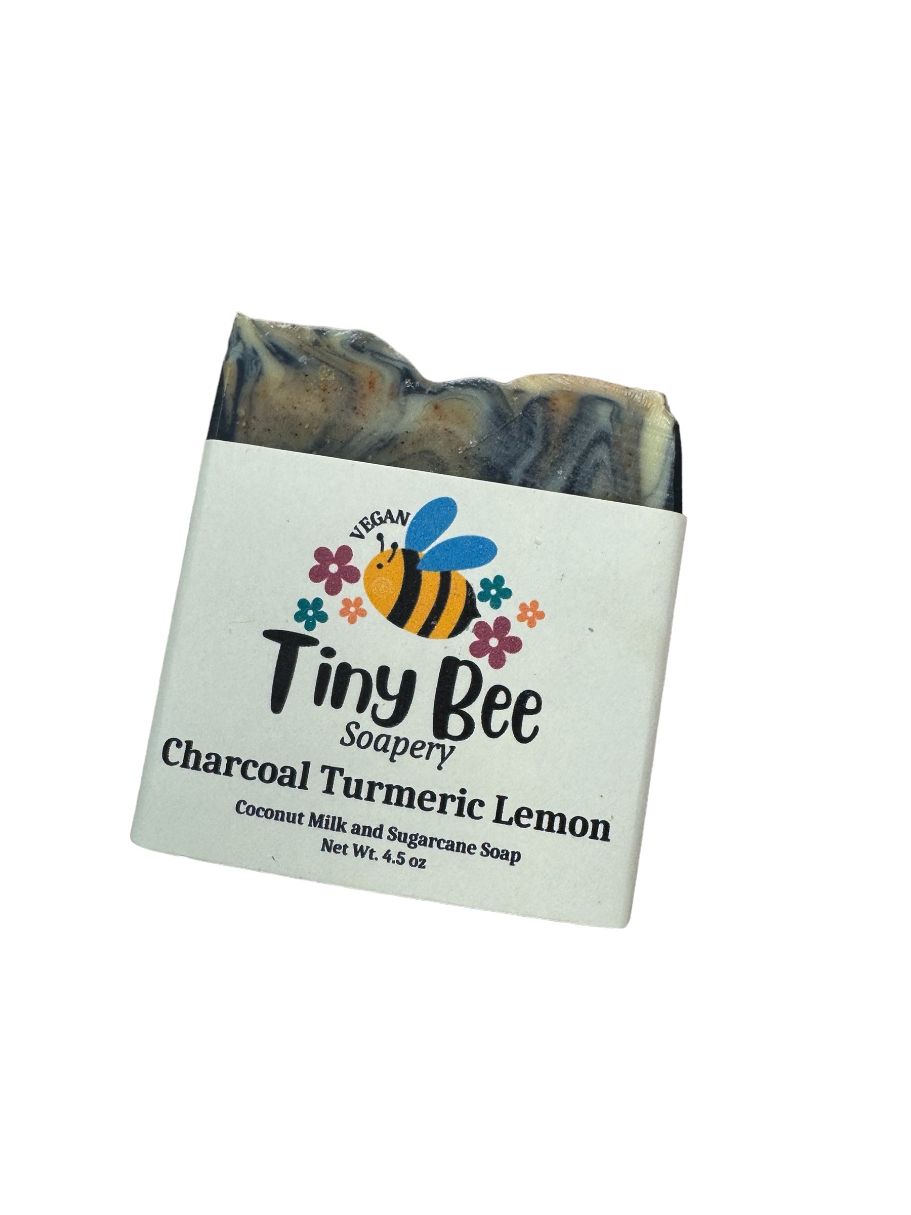 Tiny Bee Soapery Charcoal Turmeric & Lemon Soap Bar