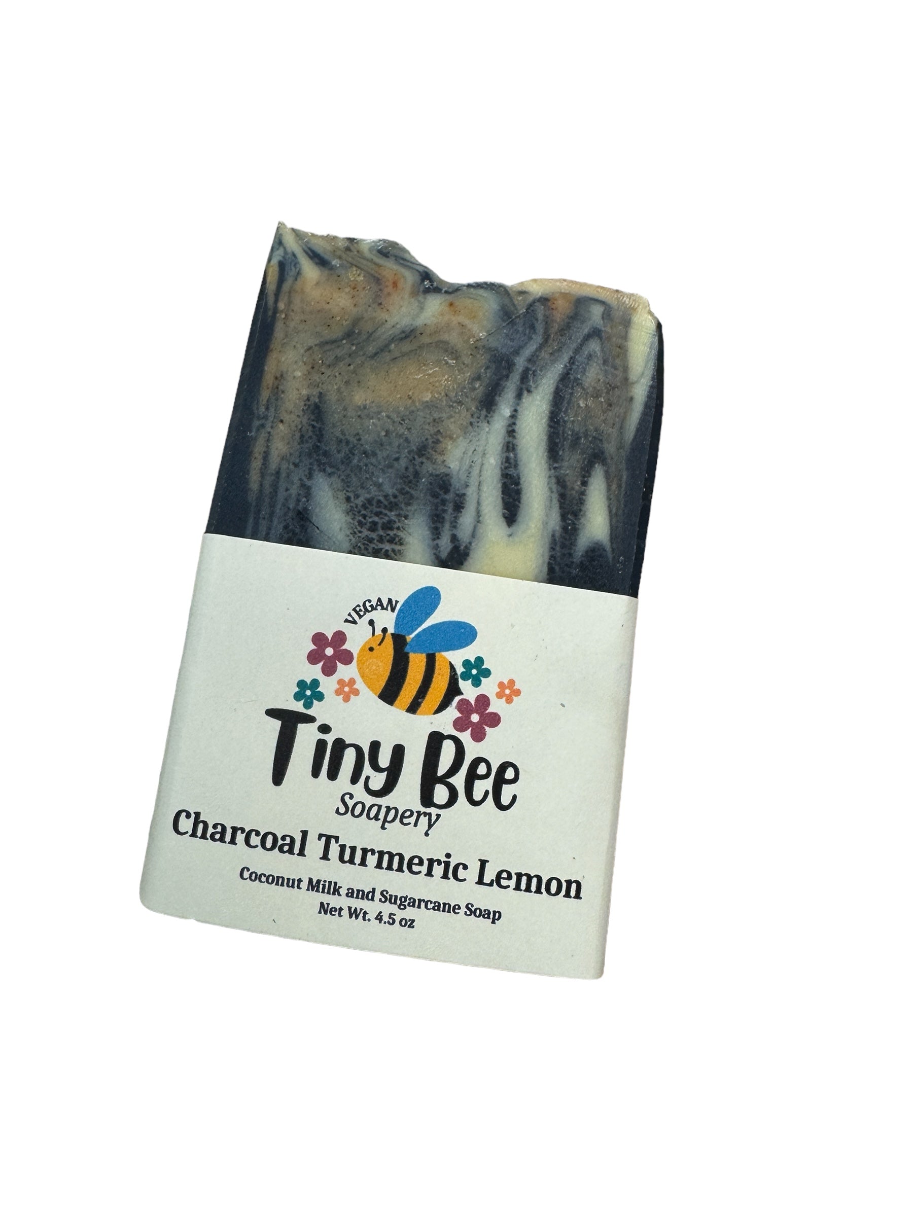 Tiny Bee Soapery Charcoal Turmeric & Lemon Soap Bar