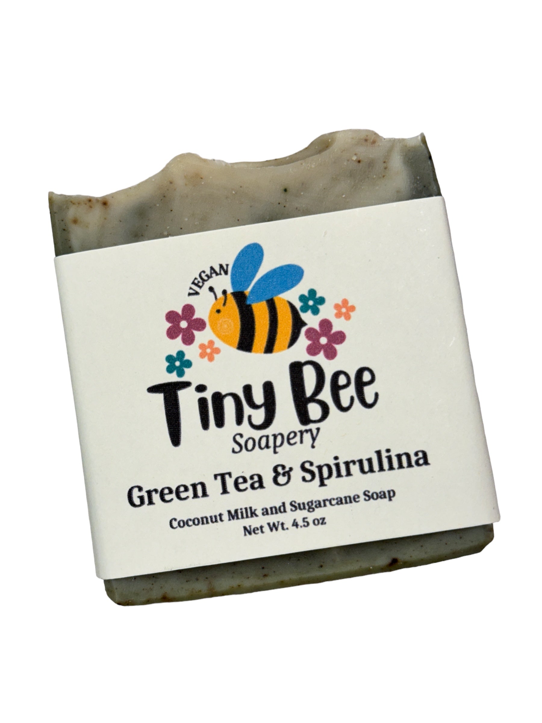 Tiny Bee Soapery Green Tea & Spirulina Soap Bar