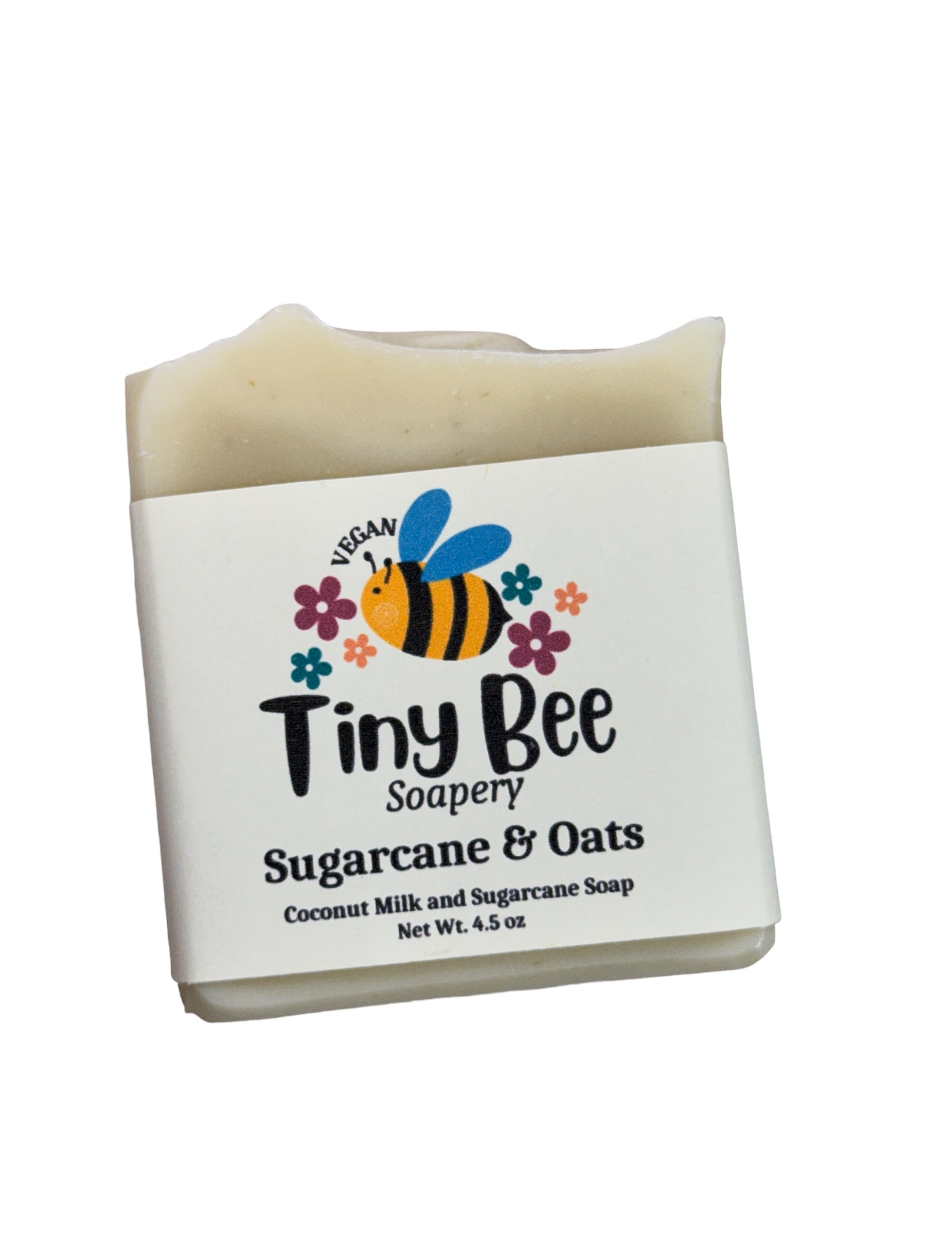 Tiny Bee Soapery Sugarcane & Oats (Unscented) Soap Bar