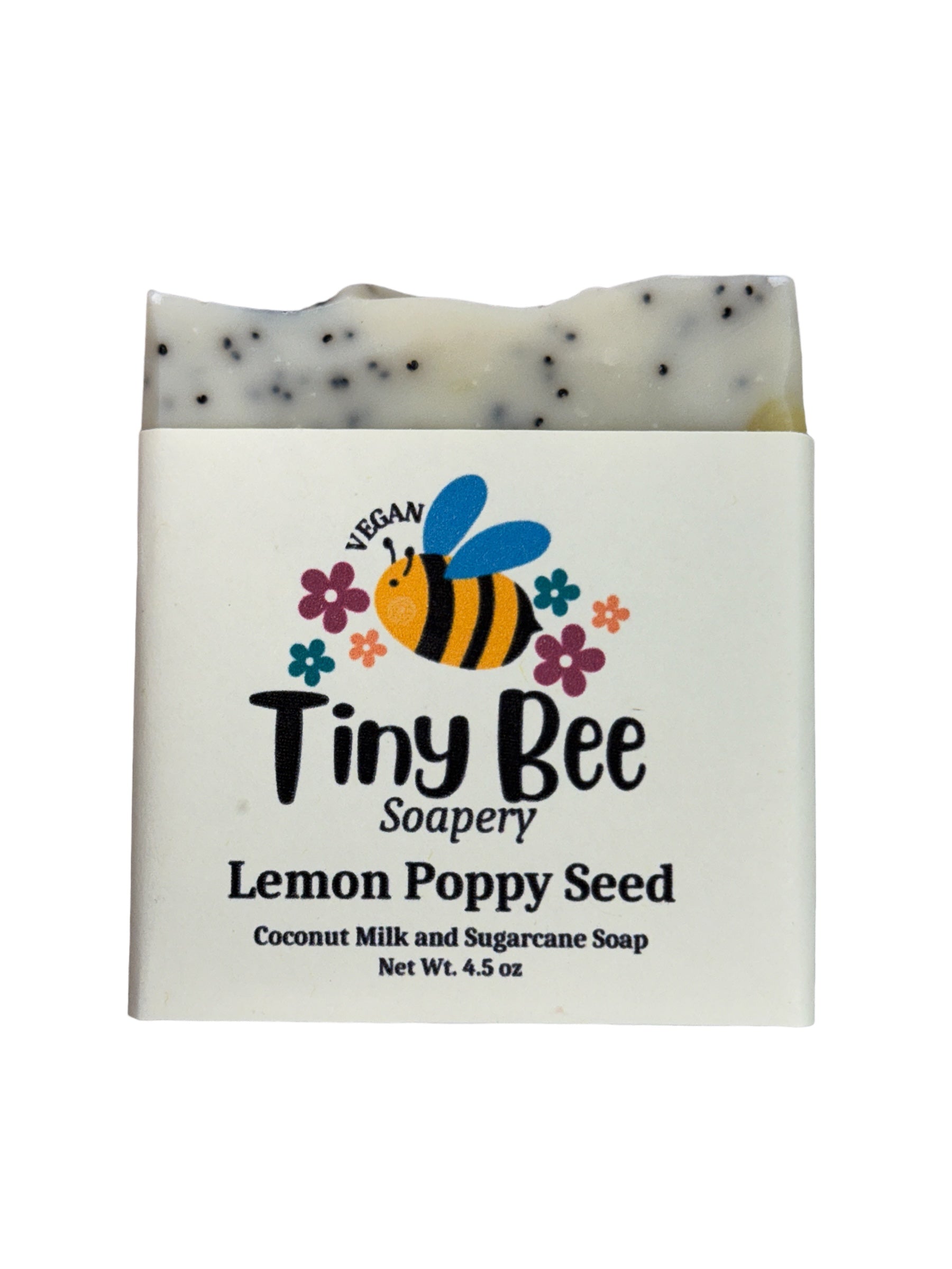 Tiny Bee Soapery Lemon Poppyseed Soap Bar