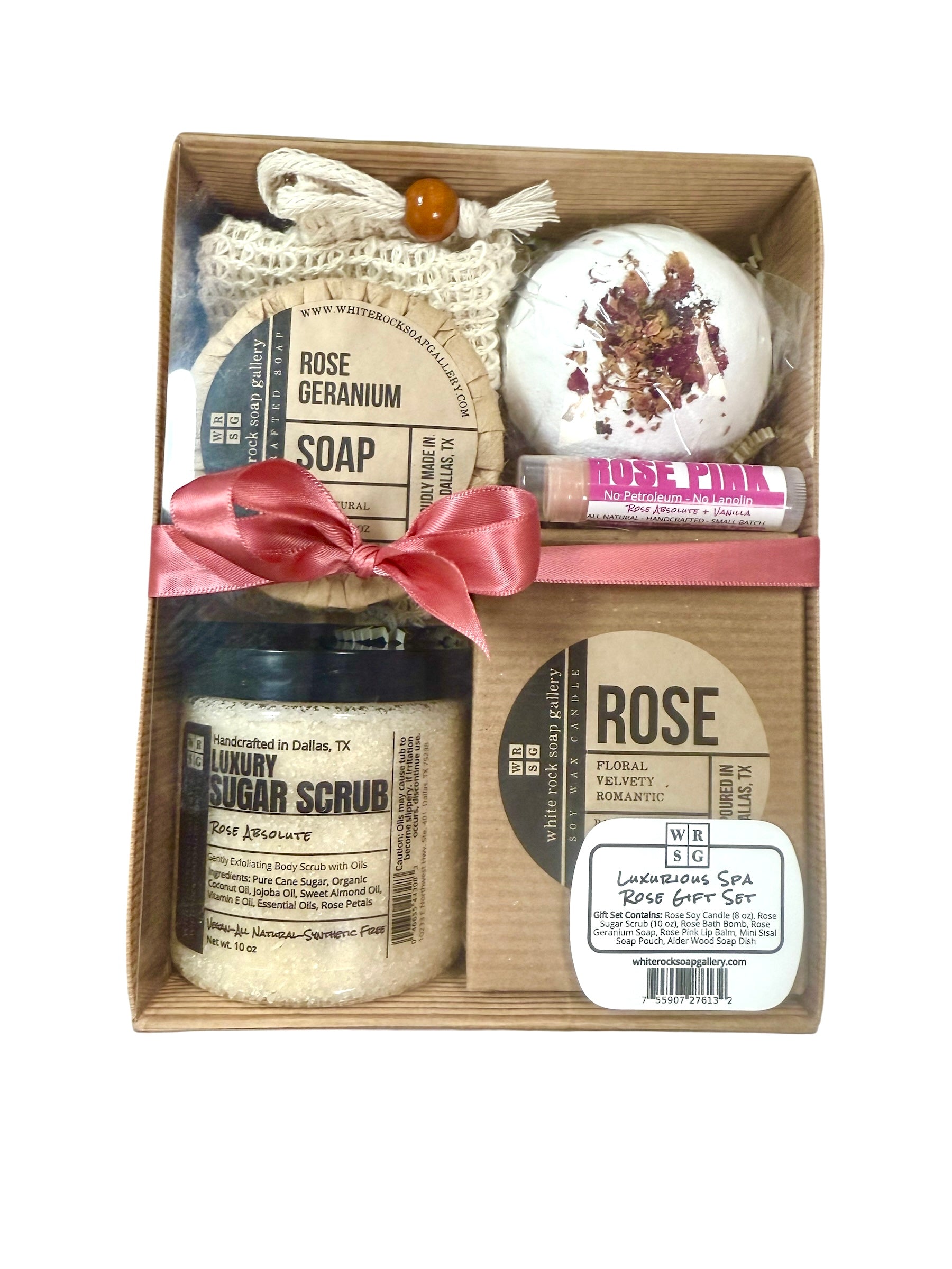 Luxurious Spa Rose Gift Box - 7 Piece Gift Set