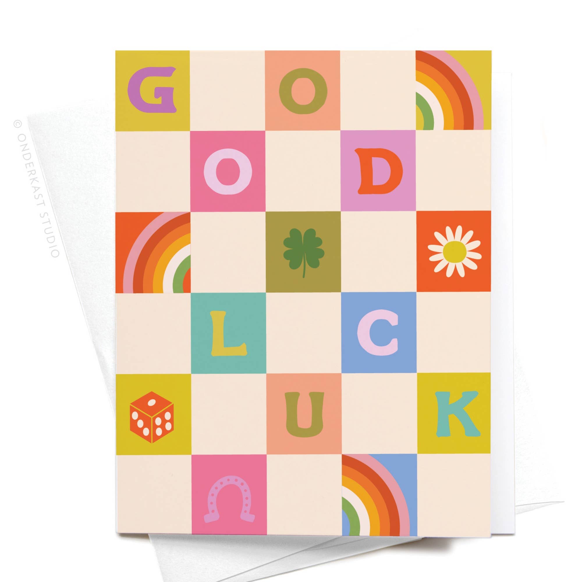 Onderkast Studio - Groovy Good Luck Greeting Card