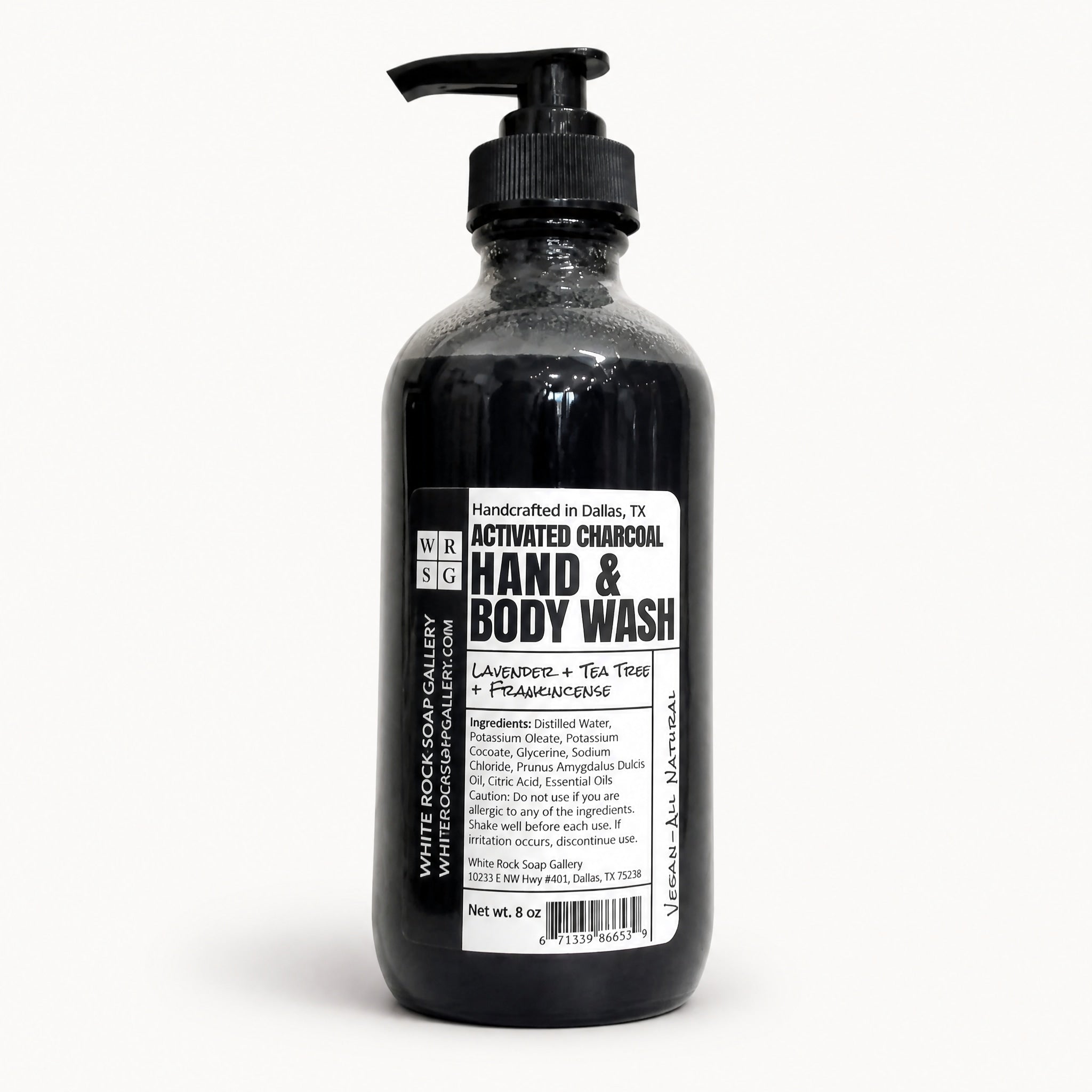 Activated Charcoal Body Wash by White Rock Soap Gallery available from White Rock Soap Gallery in Dallas