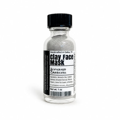 Activated Charcoal Clay Face Mask - Travel Size by White Rock Soap Gallery available from White Rock Soap Gallery in Dallas