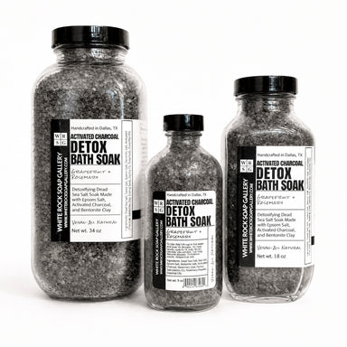Activated Charcoal Detox Bath Soak by White Rock Soap Gallery available from White Rock Soap Gallery in Dallas