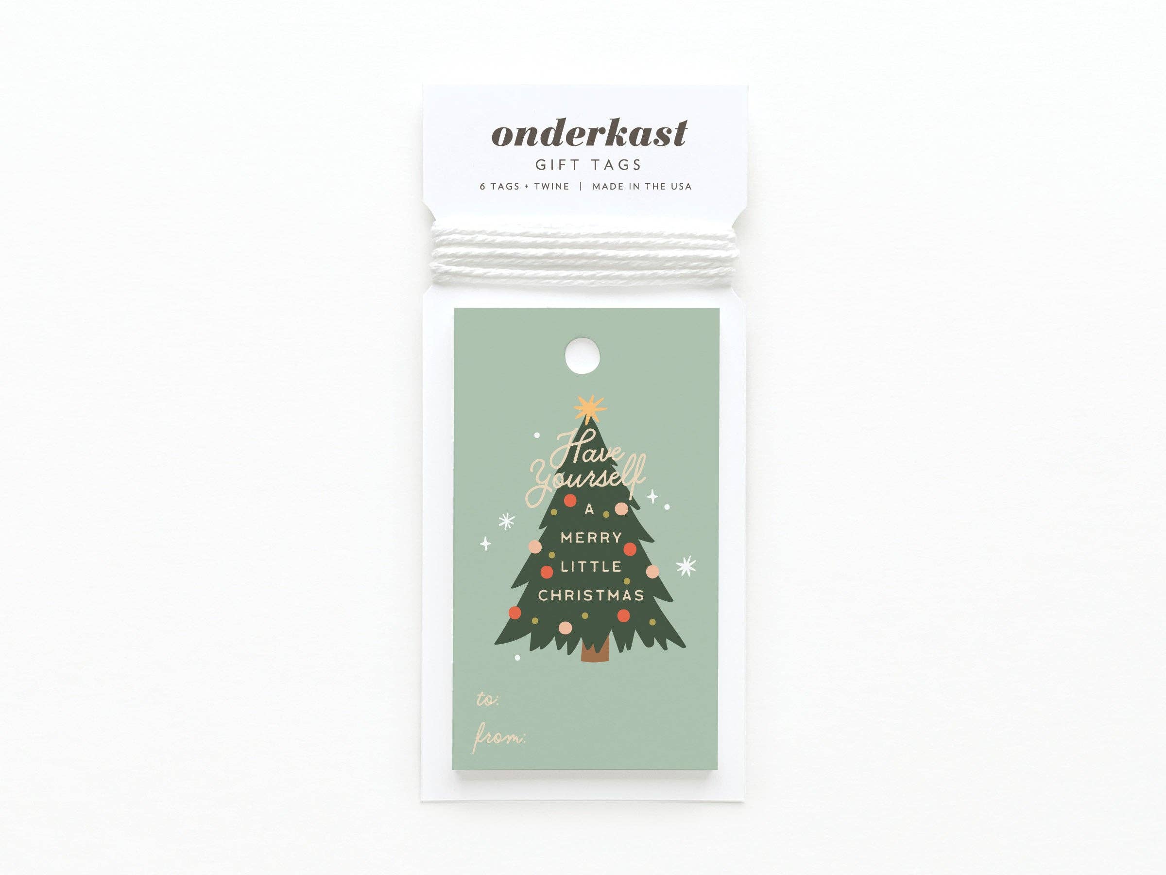 Onderkast Studio - Have Yourself a Merry Little Christmas Gift Tag